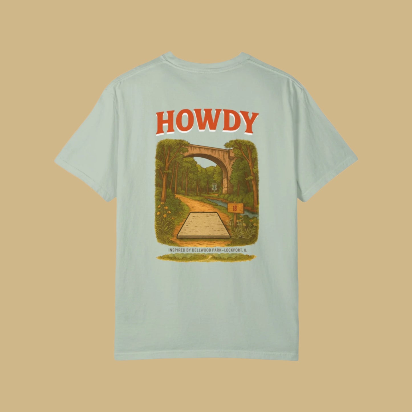 “Howdy Hole 18” Tee – Inspired by The Canyons at Dellwood Park (#5 in the World)