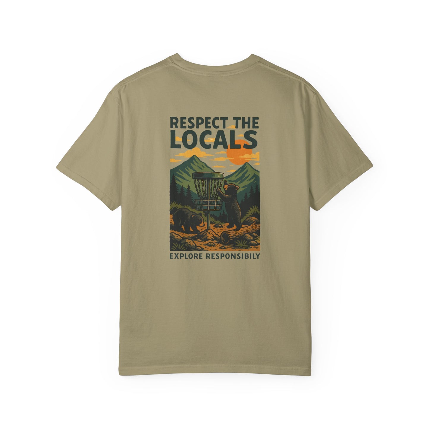 Bear Disc Golf T-shirt- "Respect The Locals"