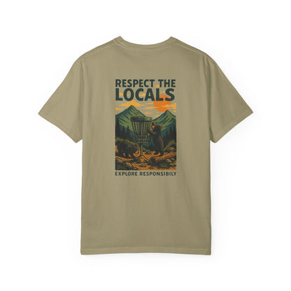 Bear Disc Golf T-shirt- "Respect The Locals"