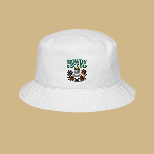 Howdy Disc Golf Embroidered Bucket Hat