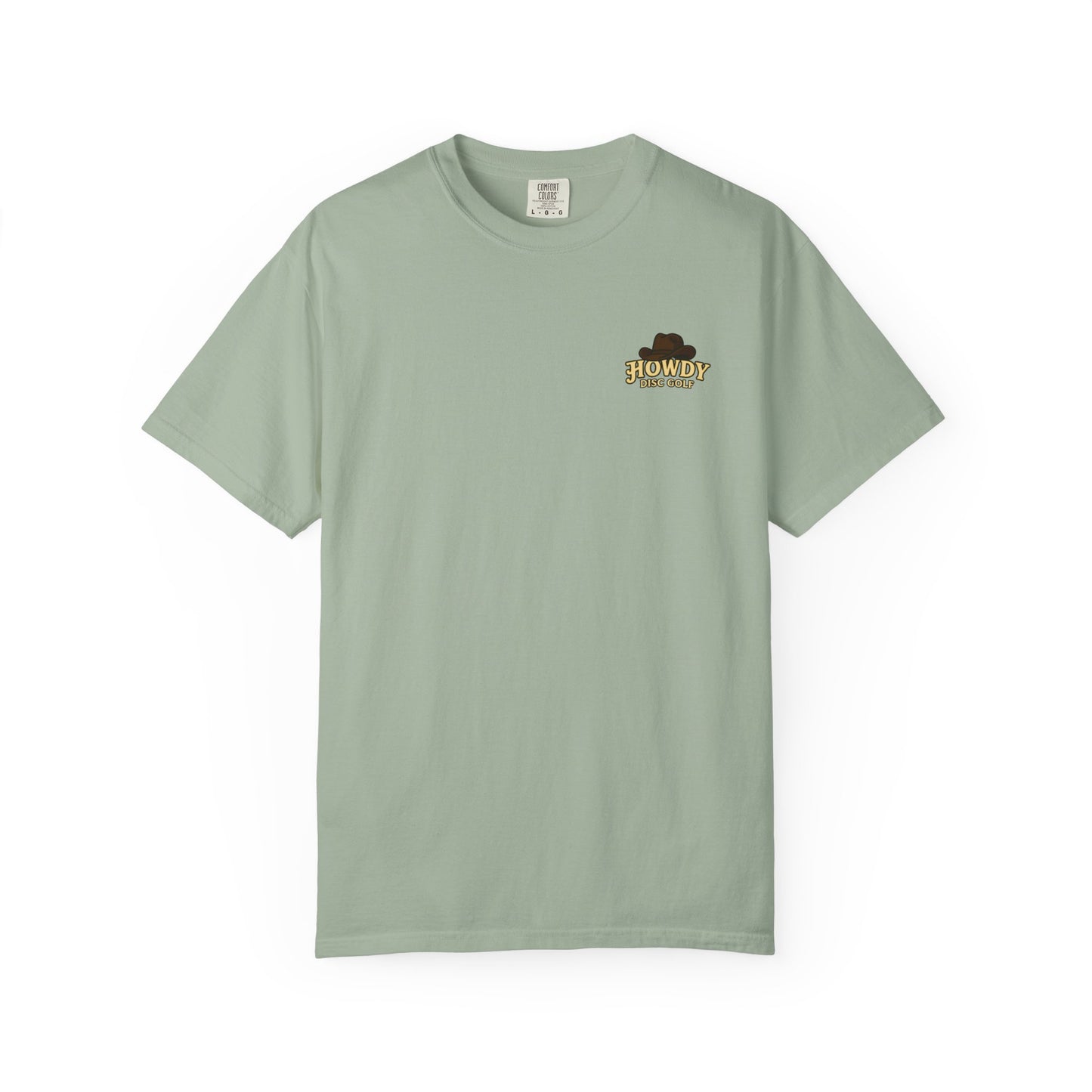 Howdy Disc Golf Unisex Garment-Dyed T-Shirt, Retro Golf Tee, Outdoor Sports Shirt, Gift for Golf Lovers, Casual Summer Top