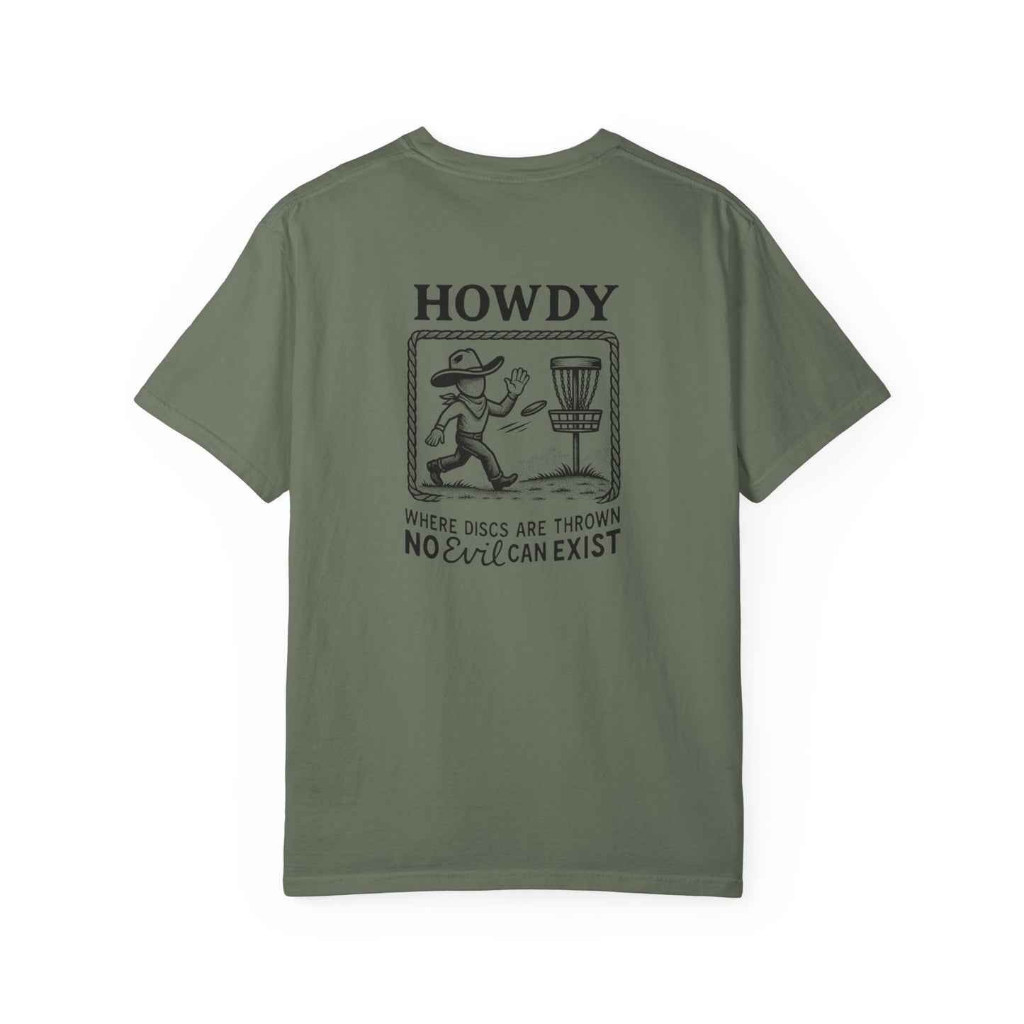 “No Evil Can Exist” – Vintage Western Disc Golf Tee