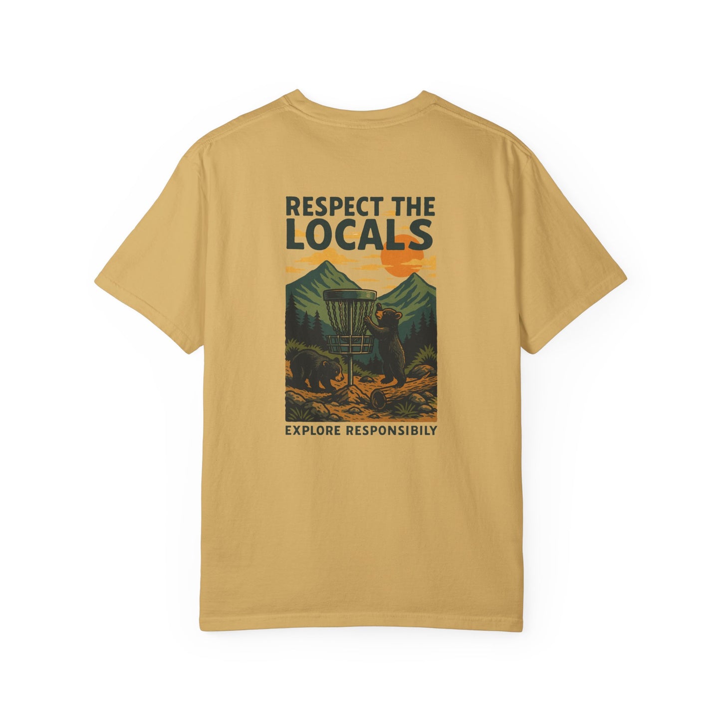 Bear Disc Golf T-shirt- "Respect The Locals"