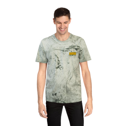 T-Shirt Howdy Disc Golf Tee 'Where Discs Are Thrown, No Evil Can Exist' Tie-Dye Design