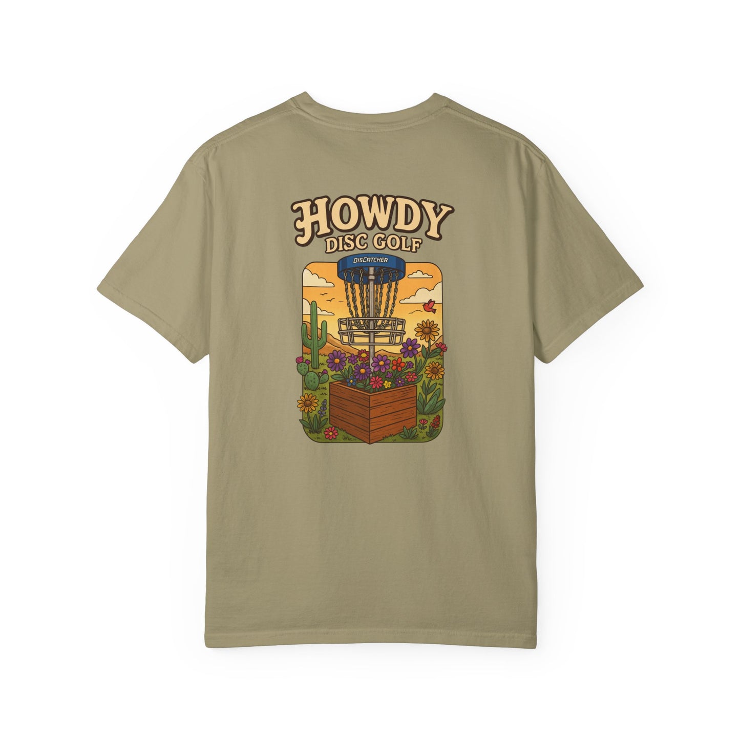 Disc Basket Flowers Howdy Disc Golf Unisex T-shirt
