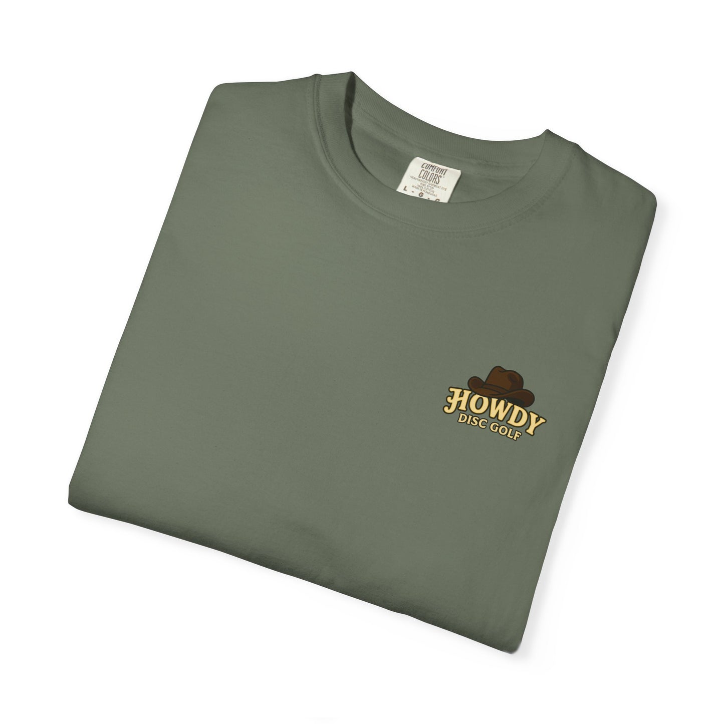 Howdy Disc Golf Unisex Garment-Dyed T-Shirt, Retro Golf Tee, Outdoor Sports Shirt, Gift for Golf Lovers, Casual Summer Top