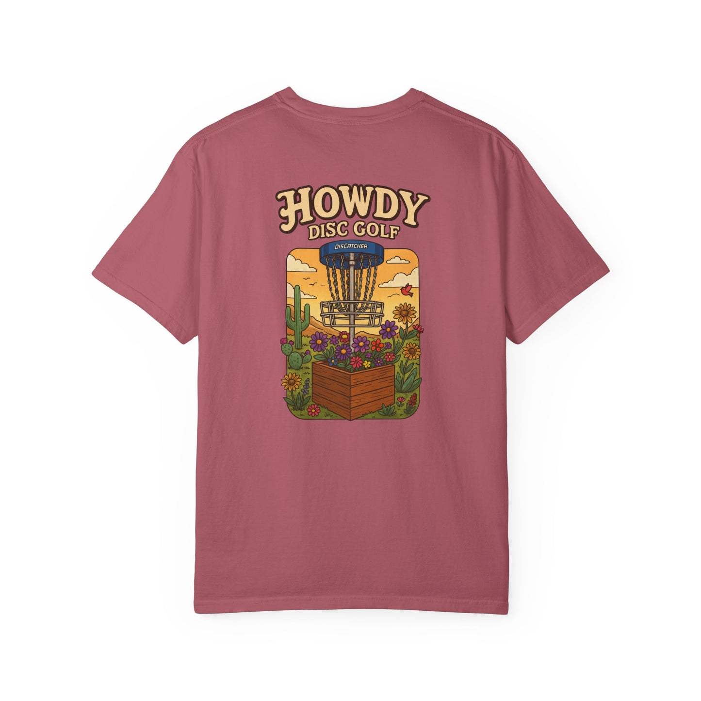 Disc Basket Flowers Howdy Disc Golf Unisex T-shirt