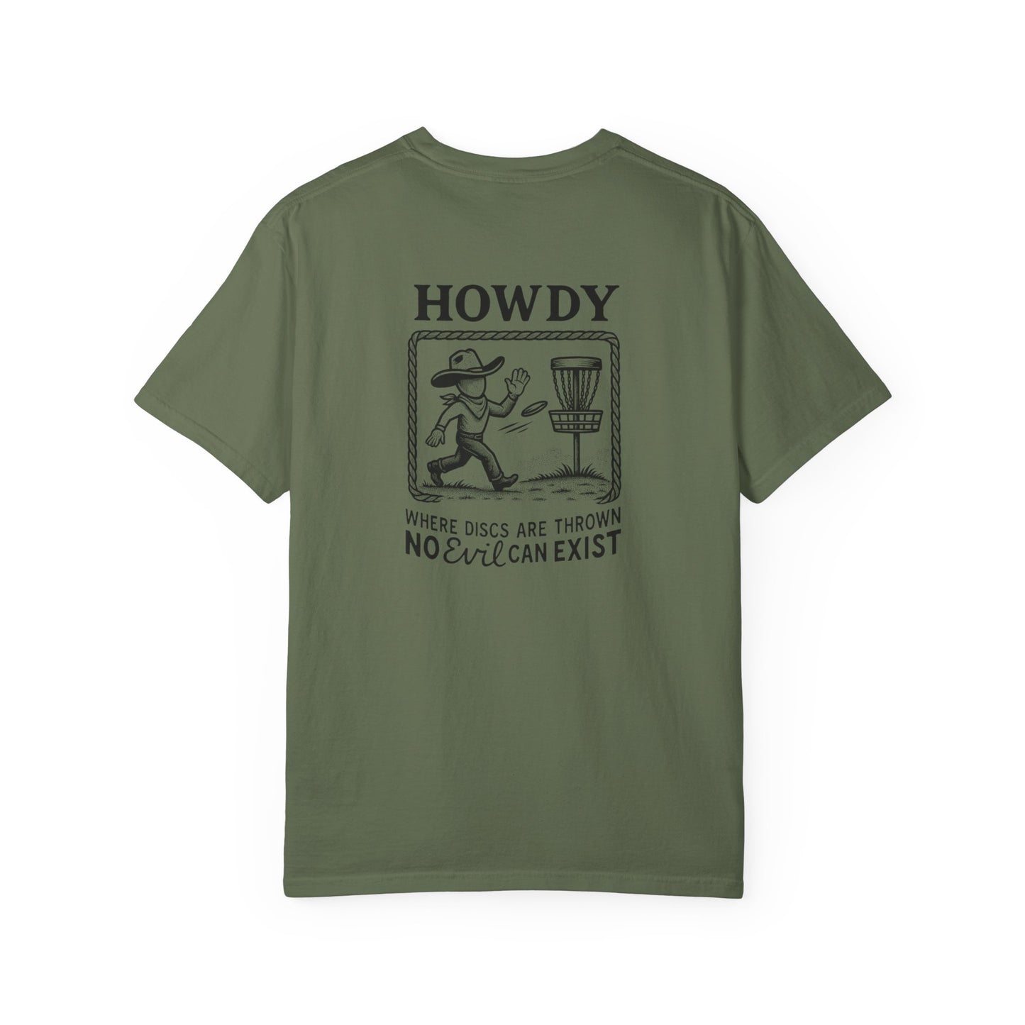 “No Evil Can Exist” – Vintage Western Disc Golf Tee