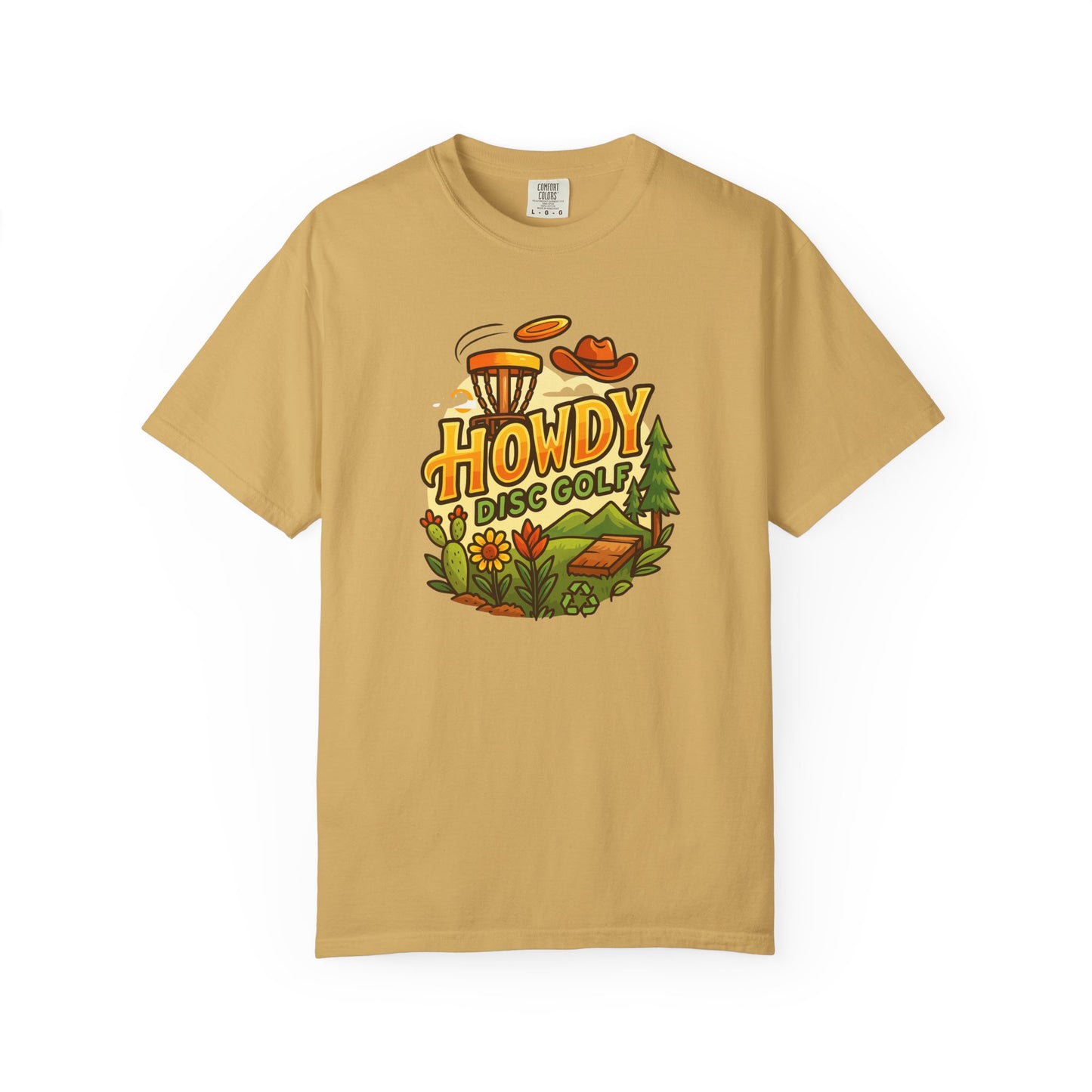 Howdy Disc Golf T-Shirt, Unisex Short Sleeve Tee, Casual Wear, Outdoor Sports Apparel, Summer Gift Idea