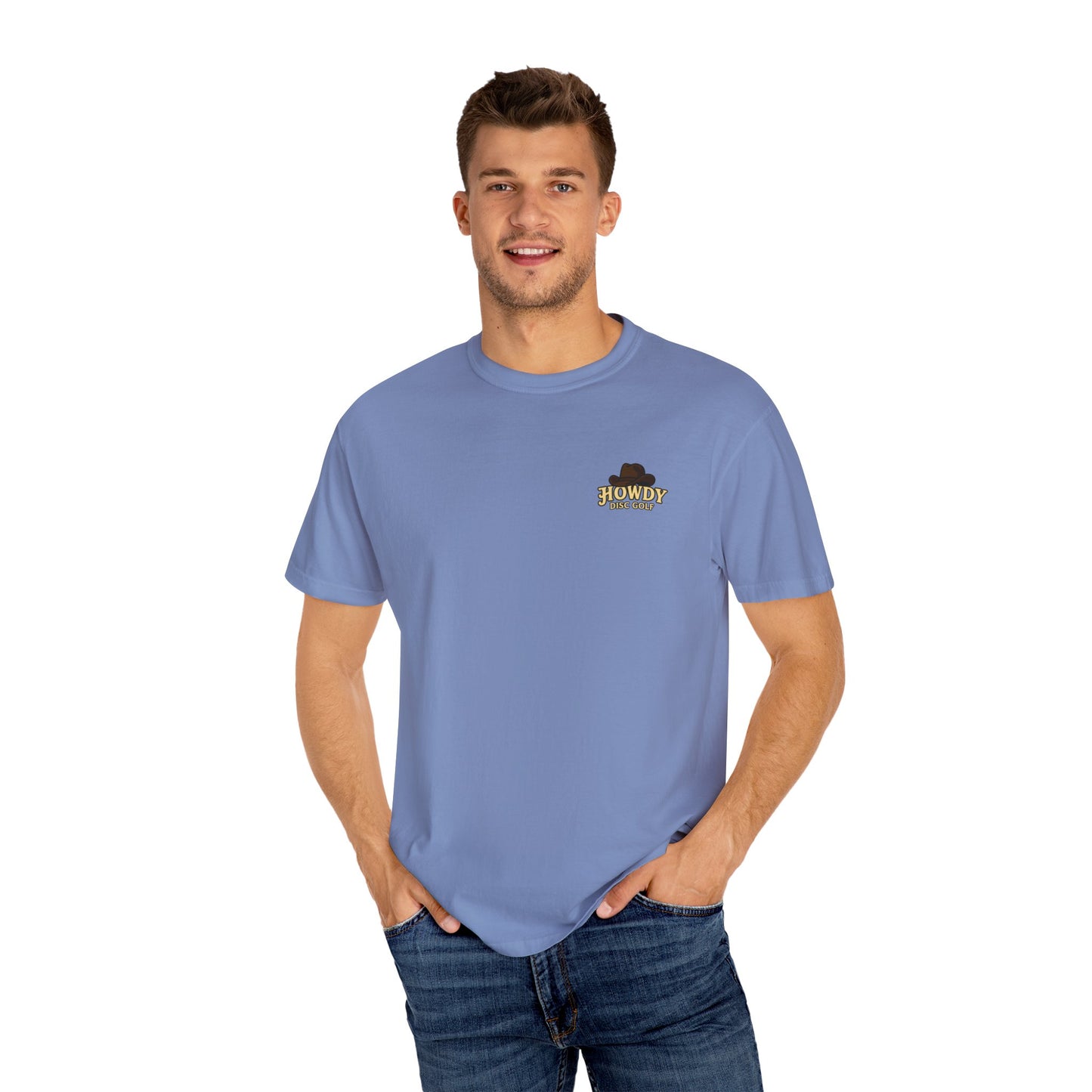Howdy Disc Golf T-Shirt, Unisex Garment-Dyed Tee for Golf Lovers, Fun Outdoor Tee, Great for Gifts, Summer Sports Fashion