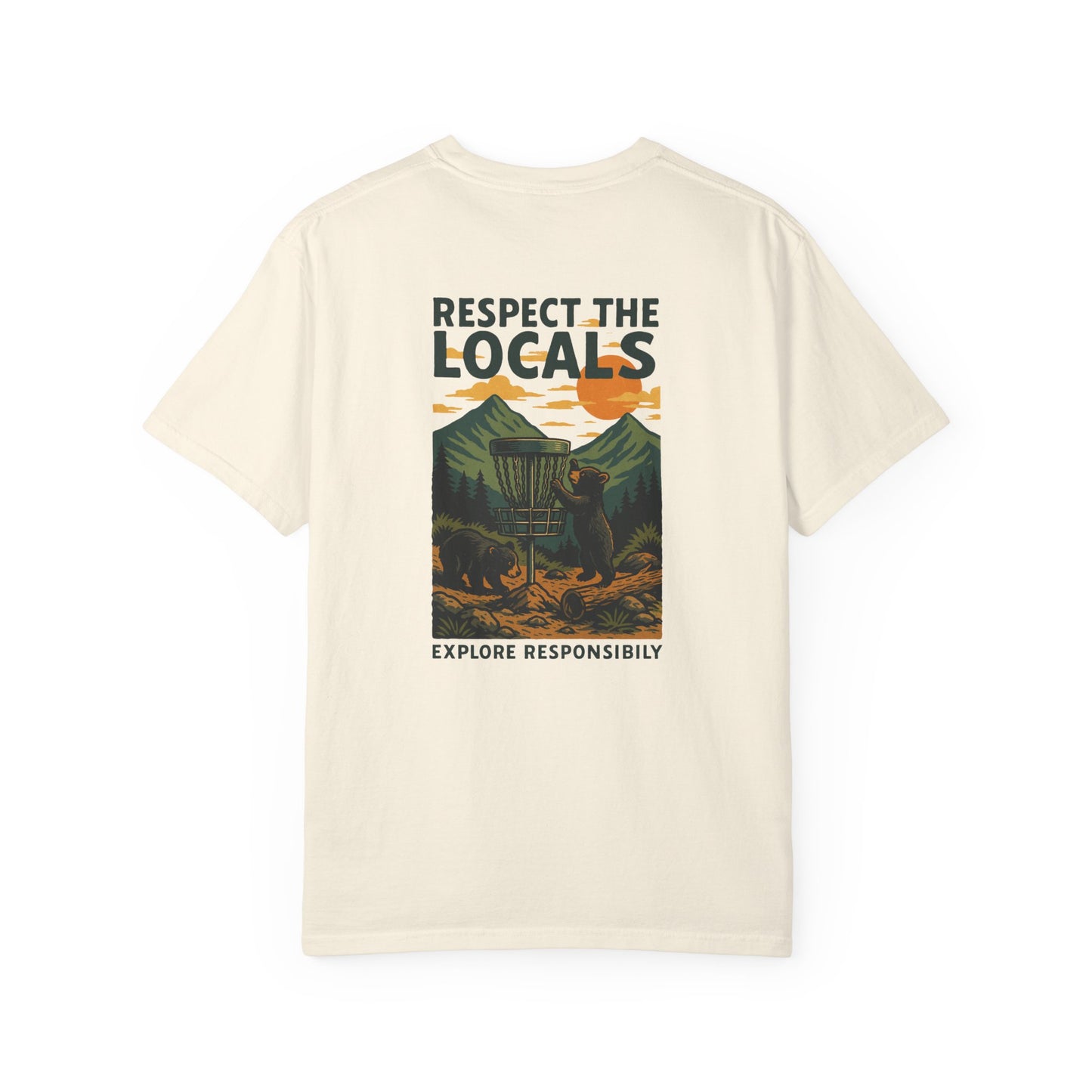 Bear Disc Golf T-shirt- "Respect The Locals"