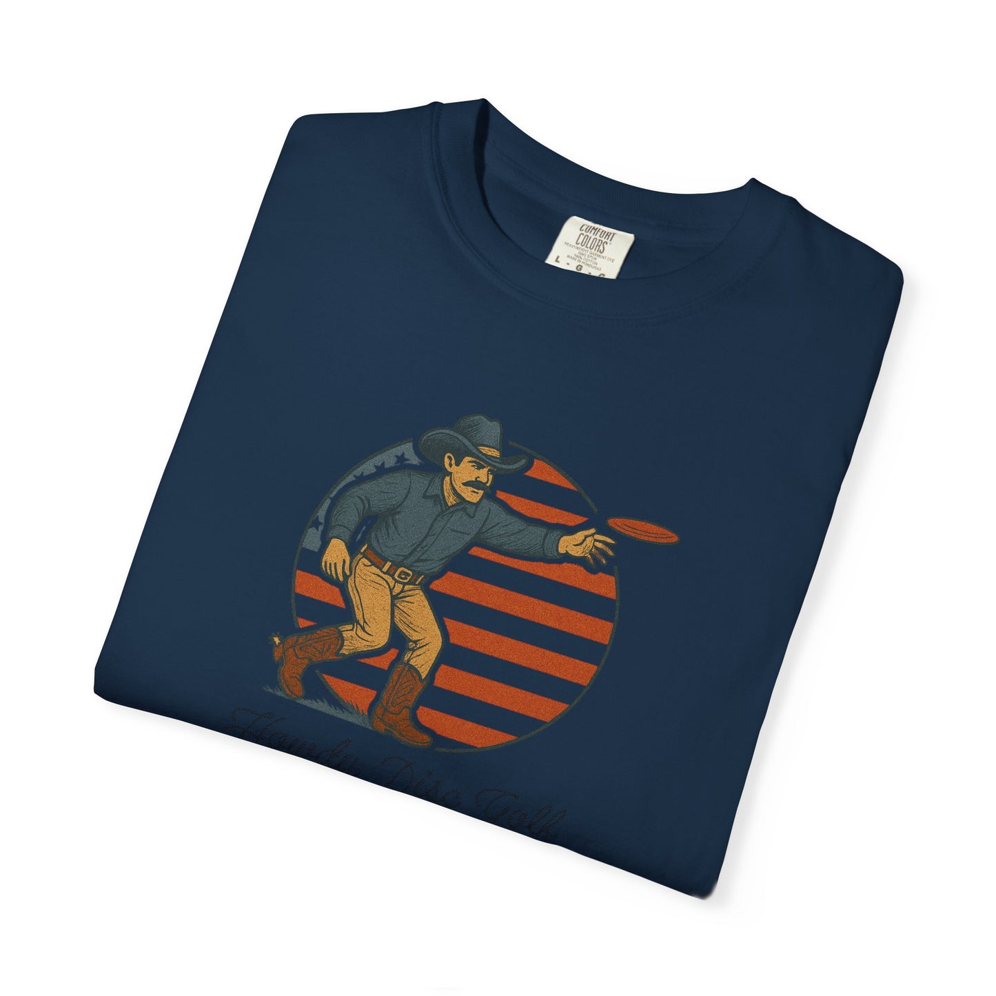 American Cowboy Huck | Patriotic Disc Golf T-shirt (Comfort Colors)
