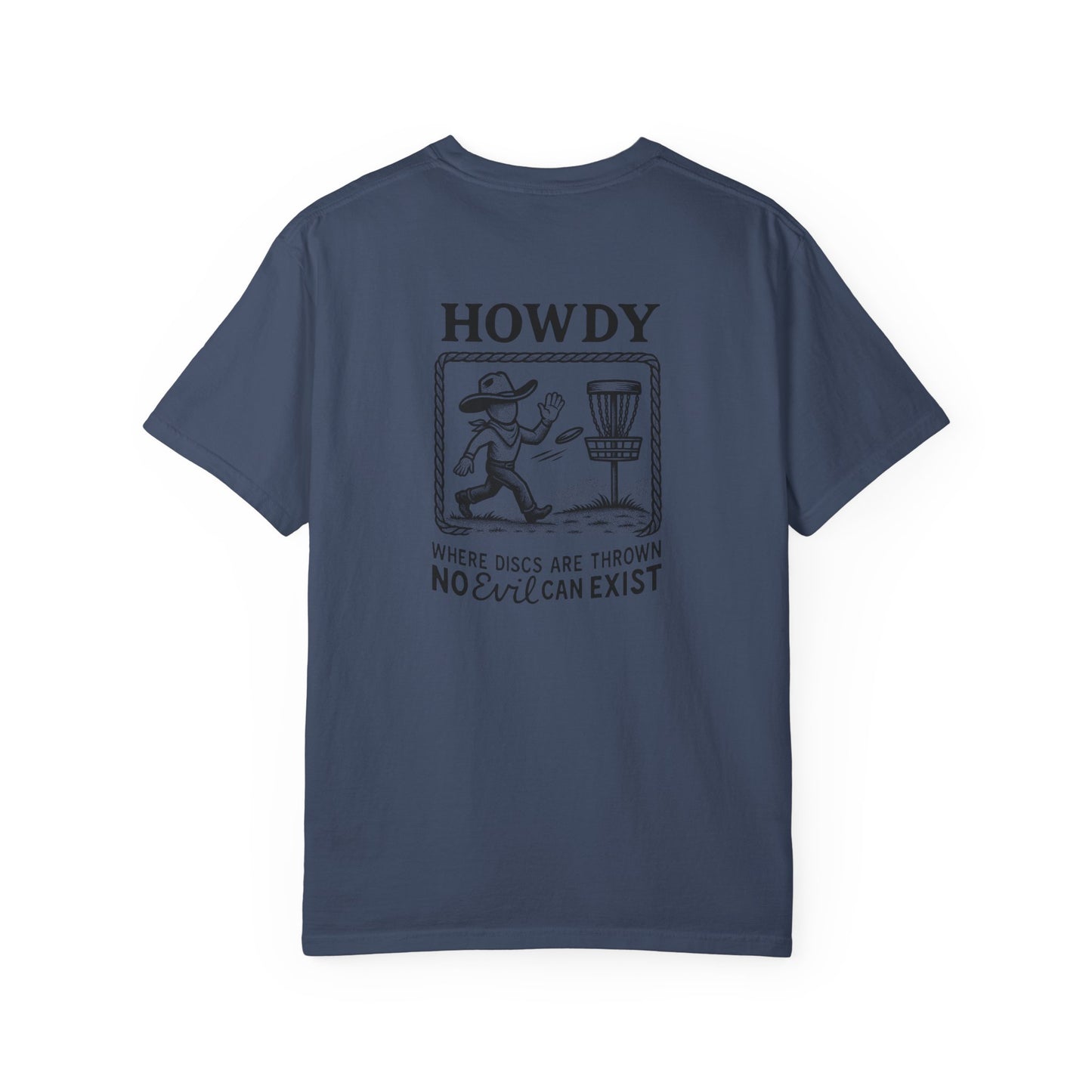 “No Evil Can Exist” – Vintage Western Disc Golf Tee