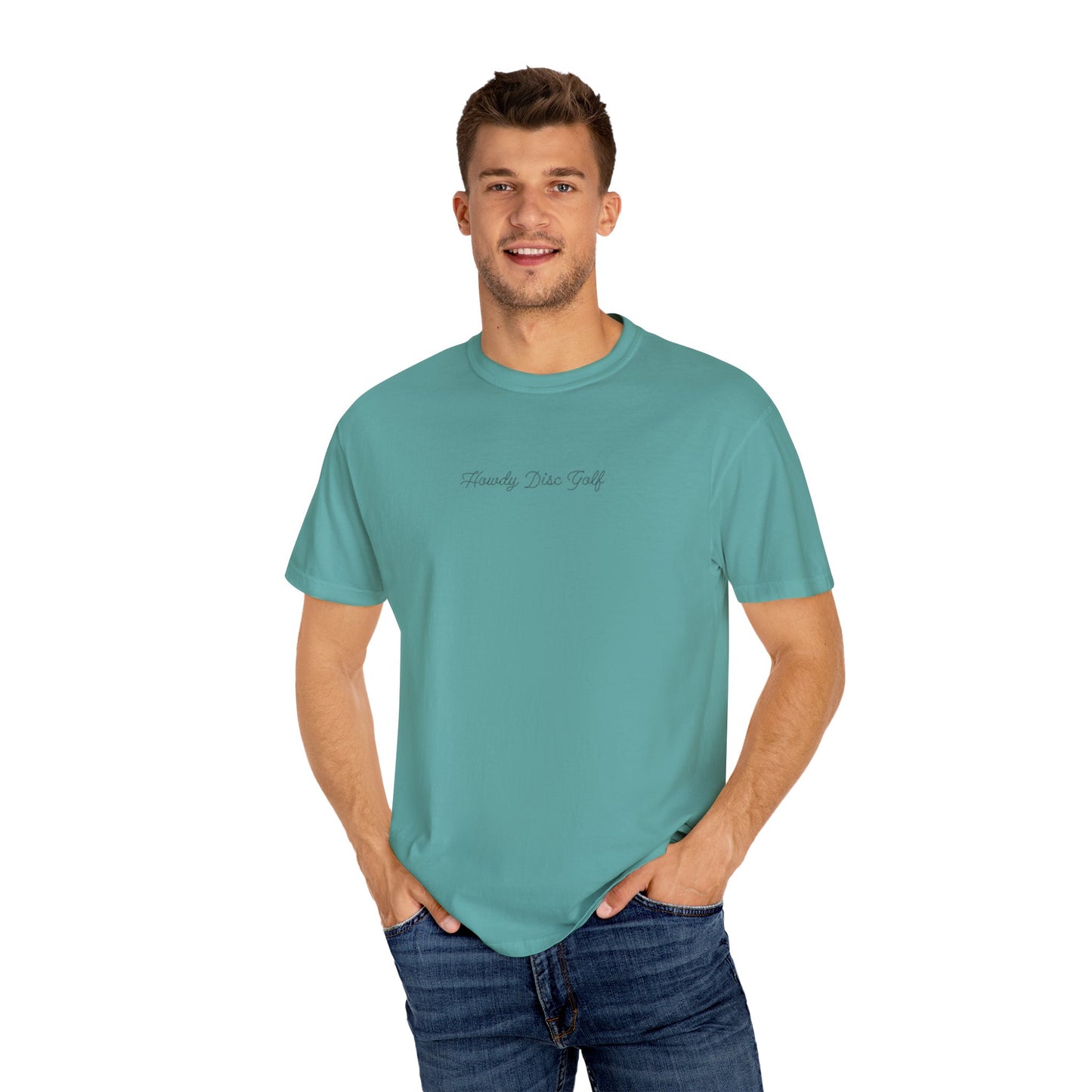 Howdy Mountain Disc Basket Unisex T-shirt