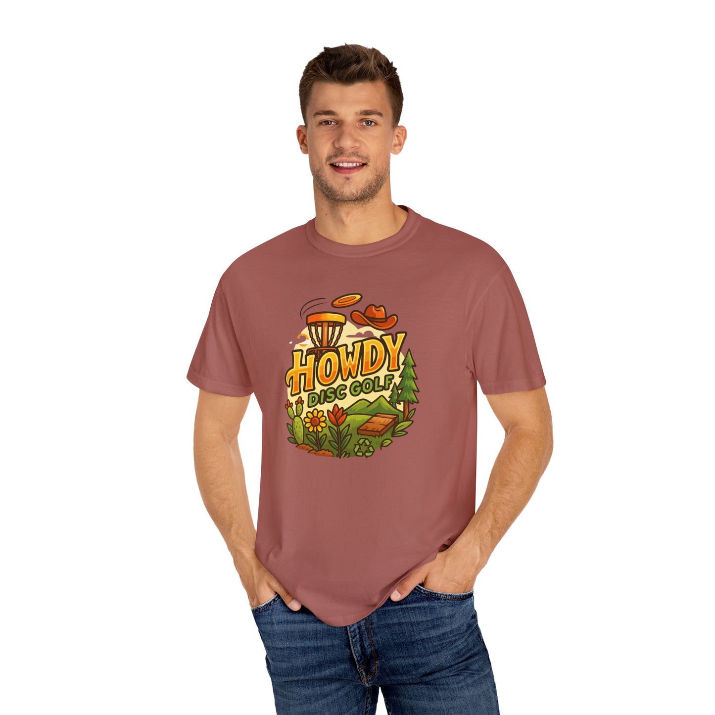 Howdy Disc Golf T-Shirt, Unisex Short Sleeve Tee, Casual Wear, Outdoor Sports Apparel, Summer Gift Idea