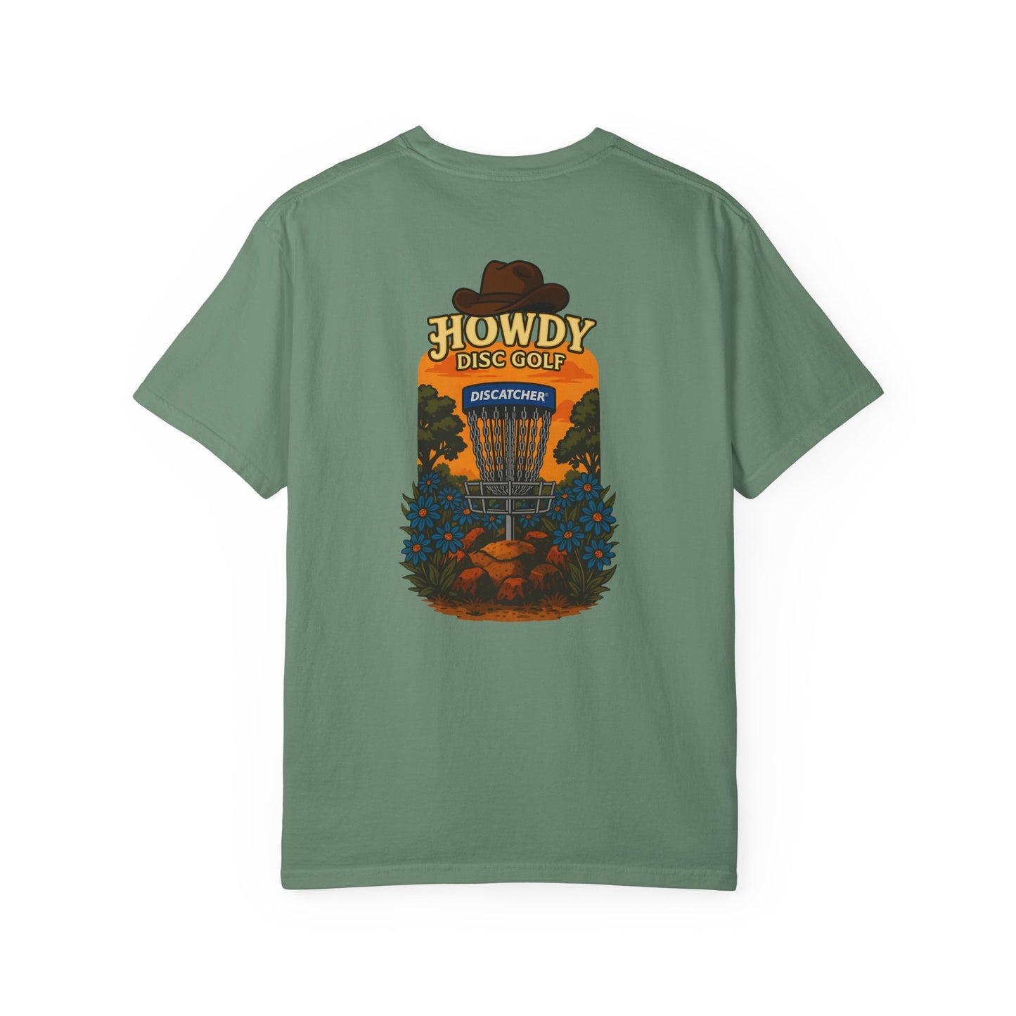 Howdy Disc Golf T-Shirt, Unisex Garment-Dyed Tee for Golf Lovers, Fun Outdoor Tee, Great for Gifts, Summer Sports Fashion