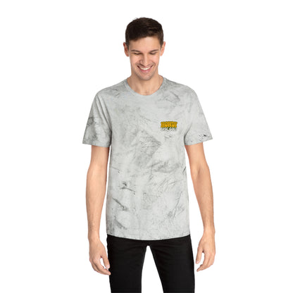T-Shirt Howdy Disc Golf Tee 'Where Discs Are Thrown, No Evil Can Exist' Tie-Dye Design