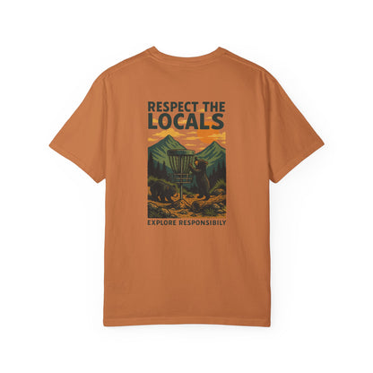 Bear Disc Golf T-shirt- "Respect The Locals"
