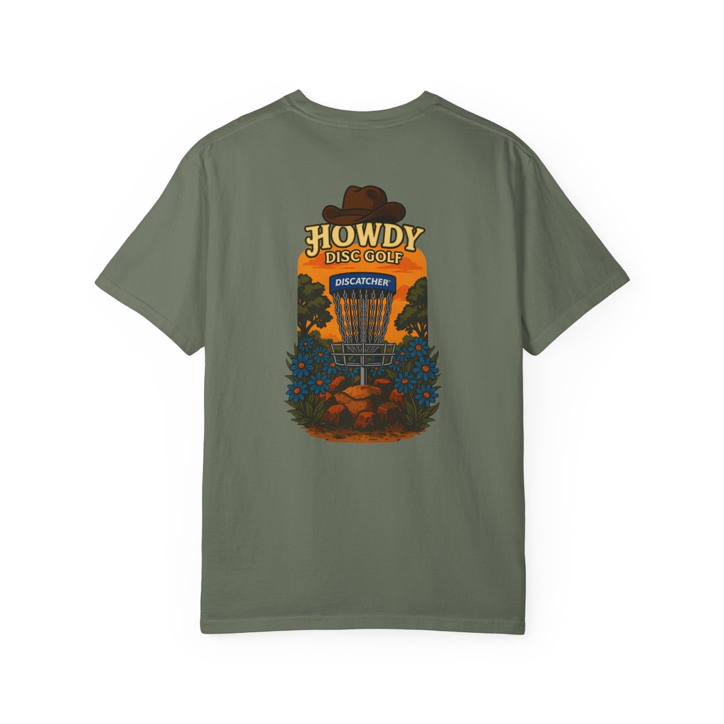 Howdy Disc Golf T-Shirt, Unisex Garment-Dyed Tee for Golf Lovers, Fun Outdoor Tee, Great for Gifts, Summer Sports Fashion