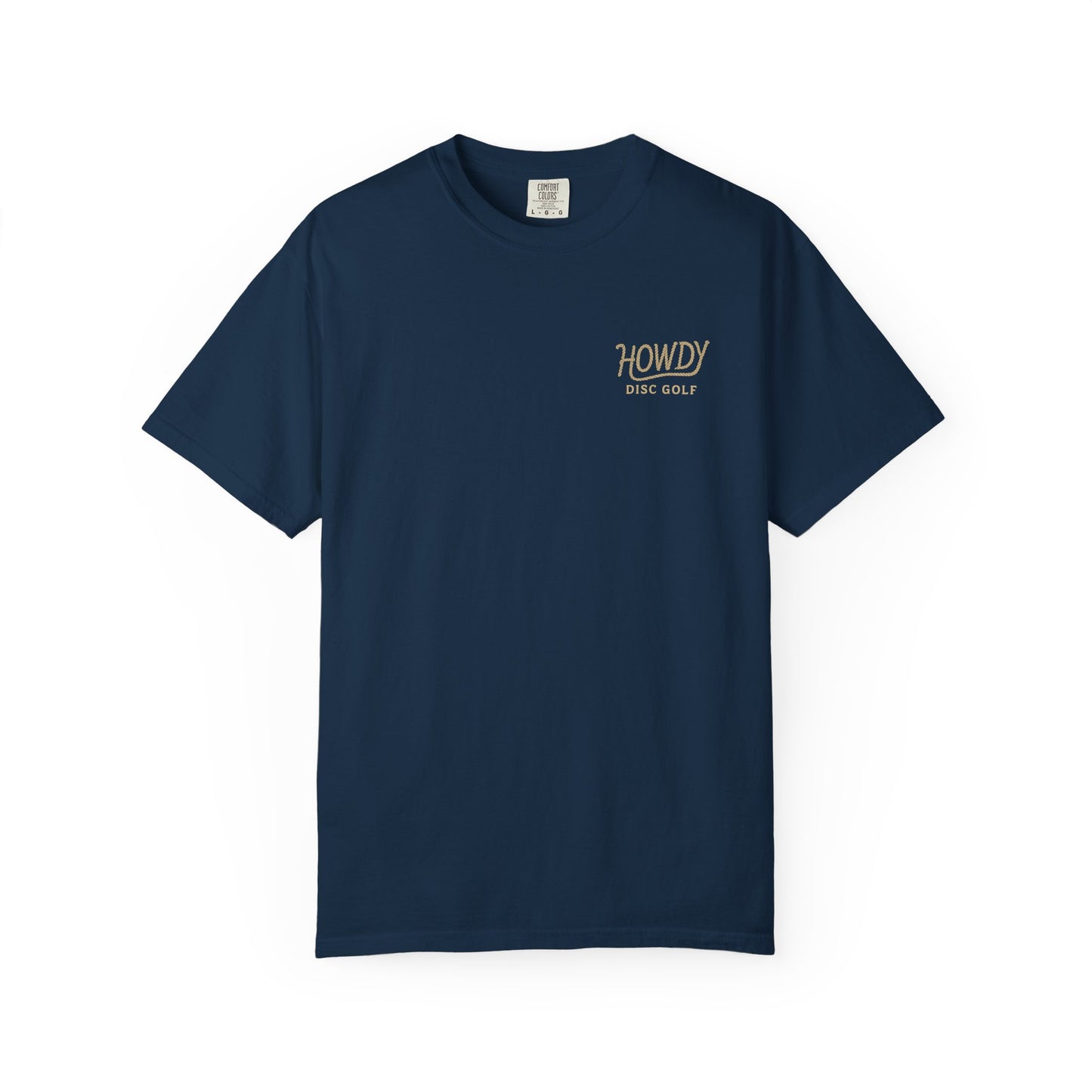T-Shirt Howdy Disc Golf Logo Rope Letters