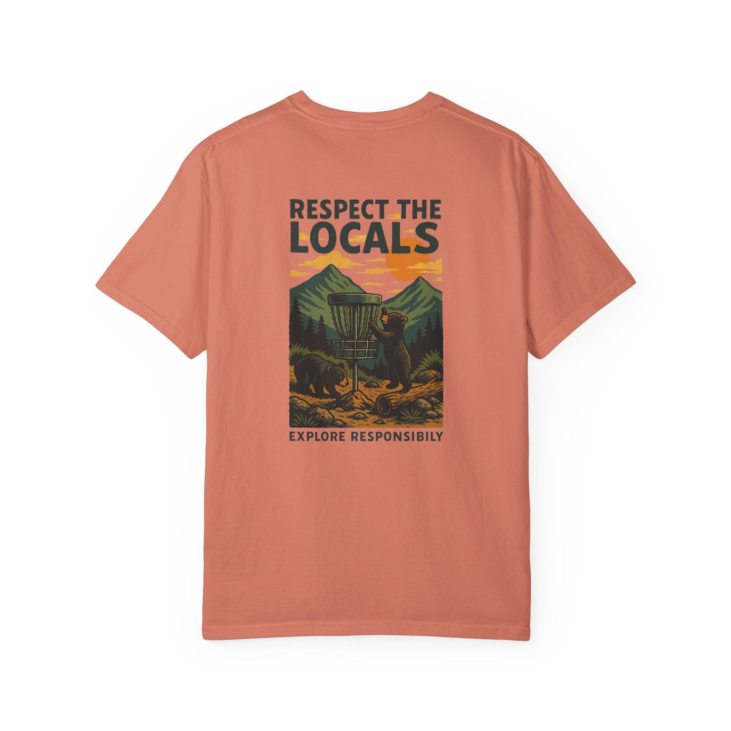 Bear Disc Golf T-shirt- "Respect The Locals"