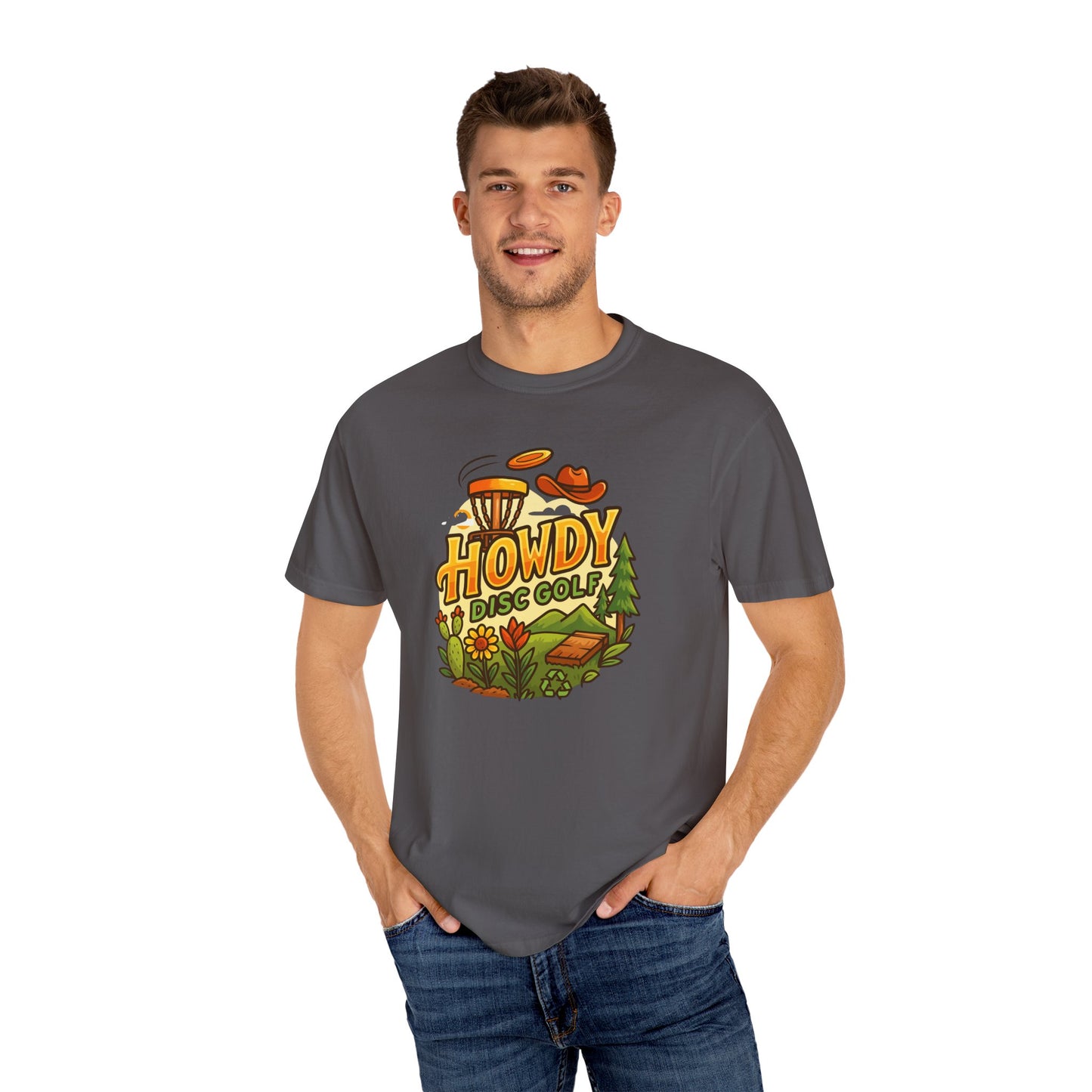 Howdy Disc Golf T-Shirt, Unisex Short Sleeve Tee, Casual Wear, Outdoor Sports Apparel, Summer Gift Idea