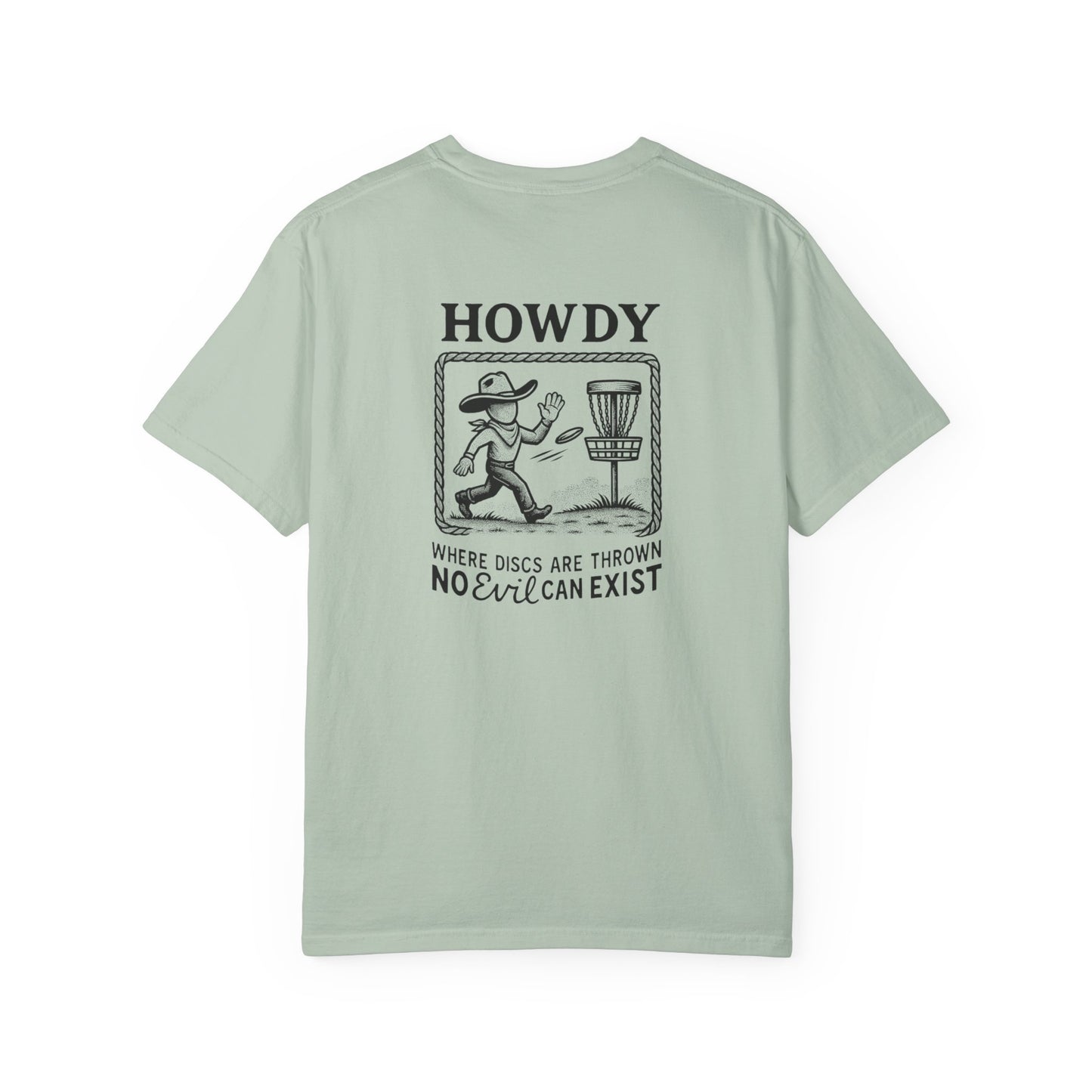 “No Evil Can Exist” – Vintage Western Disc Golf Tee