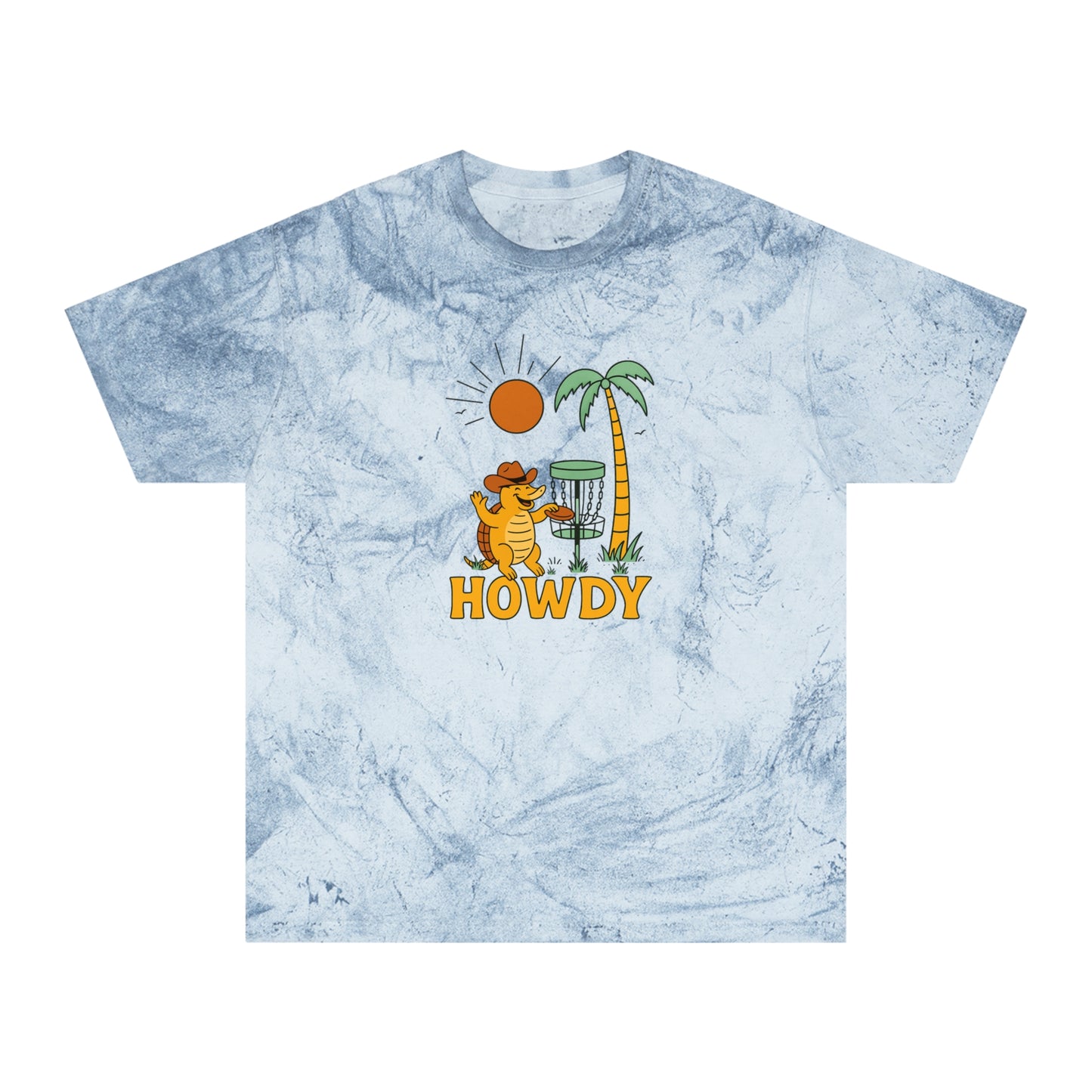 Disc Golf Armadillo Color Blast T-Shirt