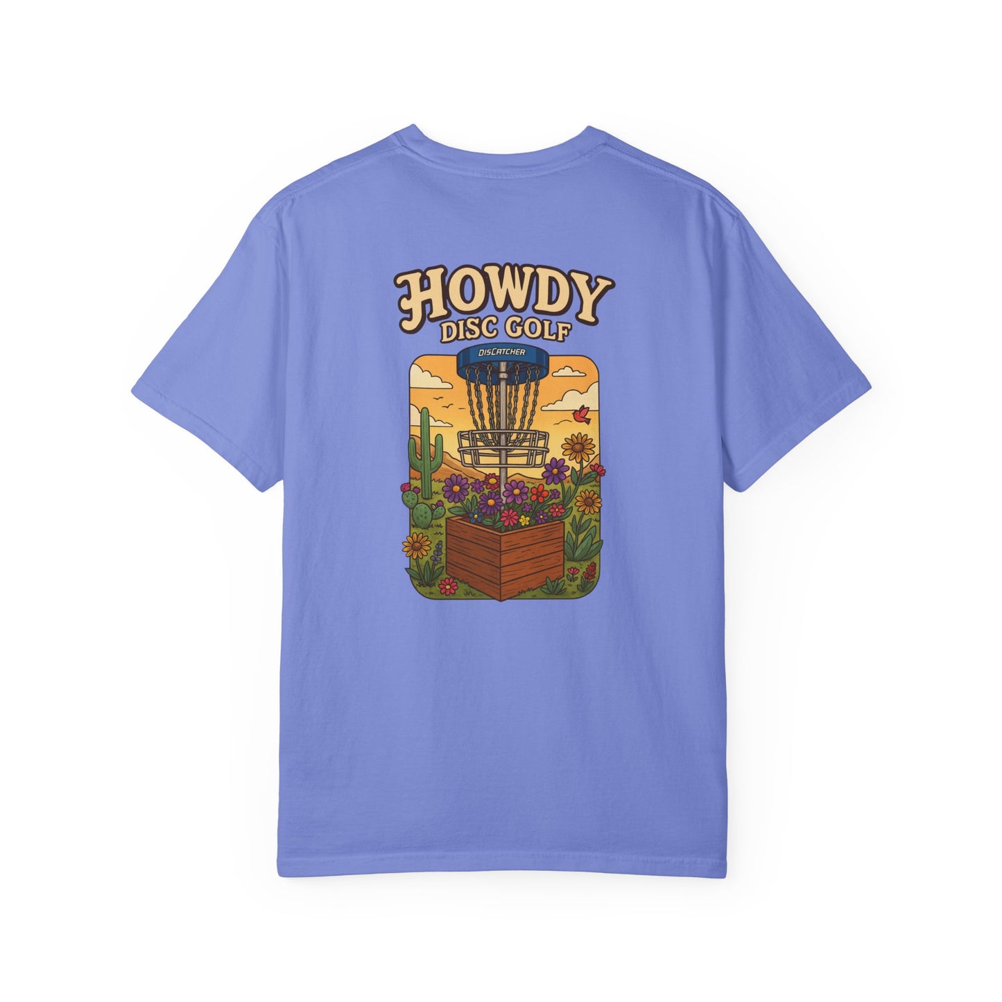 Disc Basket Flowers Howdy Disc Golf Unisex T-shirt