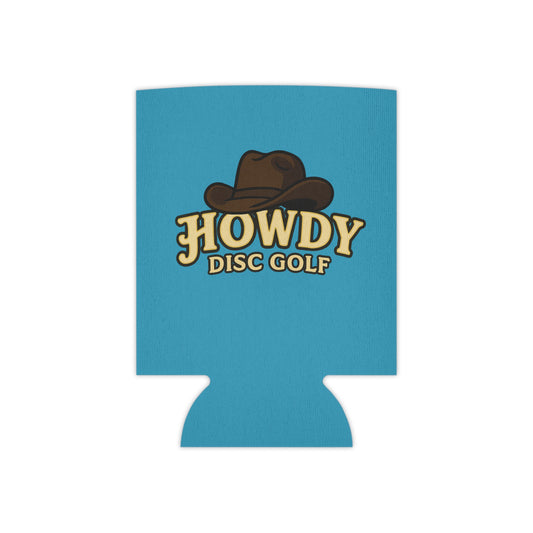 Can Cooler — "Howdy Disc Golf" Cowboy Hat Drink Koozie