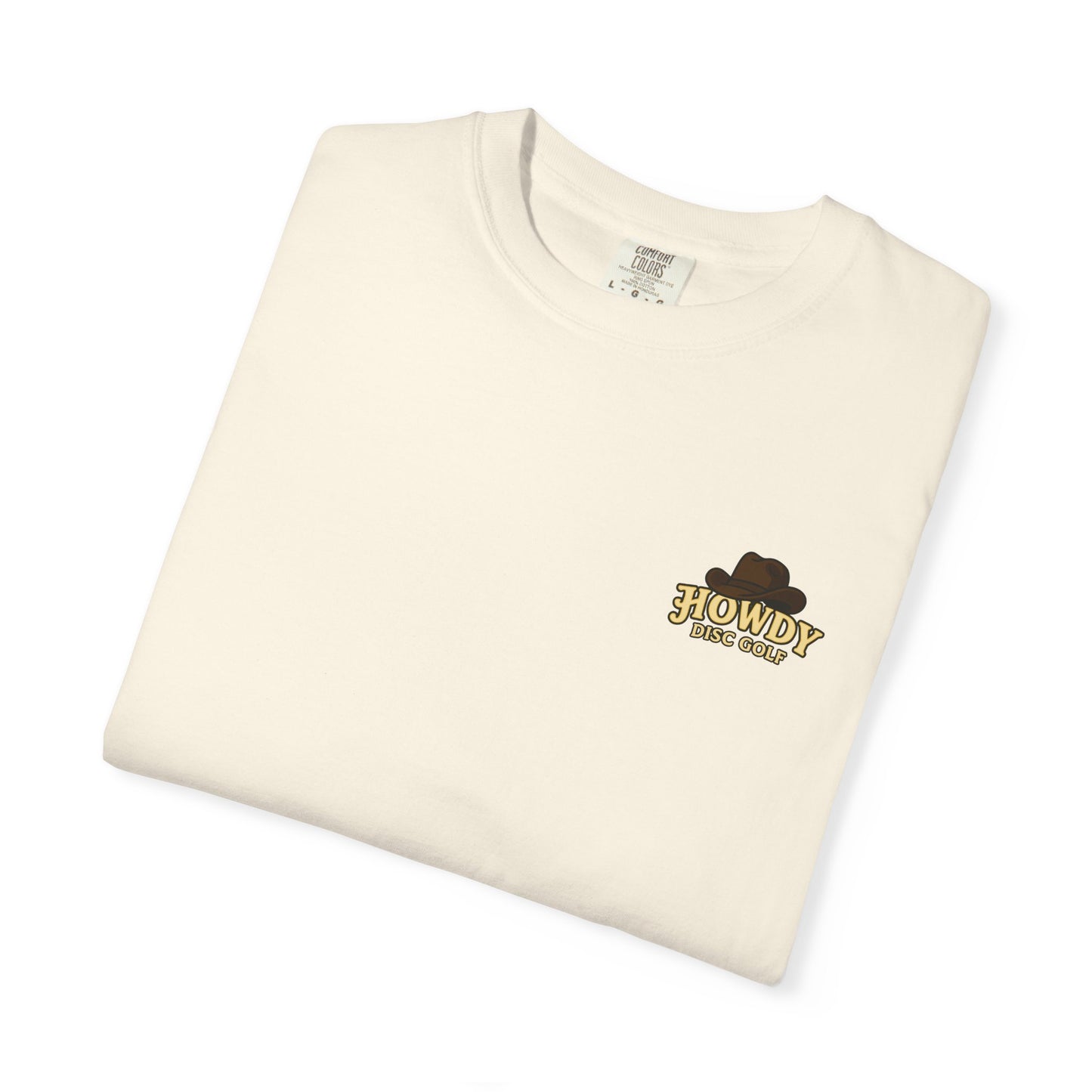 Howdy Disc Golf Unisex Garment-Dyed T-Shirt, Retro Golf Tee, Outdoor Sports Shirt, Gift for Golf Lovers, Casual Summer Top