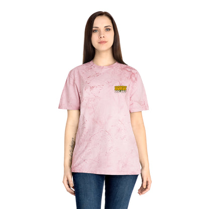 T-Shirt Howdy Disc Golf Tee 'Where Discs Are Thrown, No Evil Can Exist' Tie-Dye Design