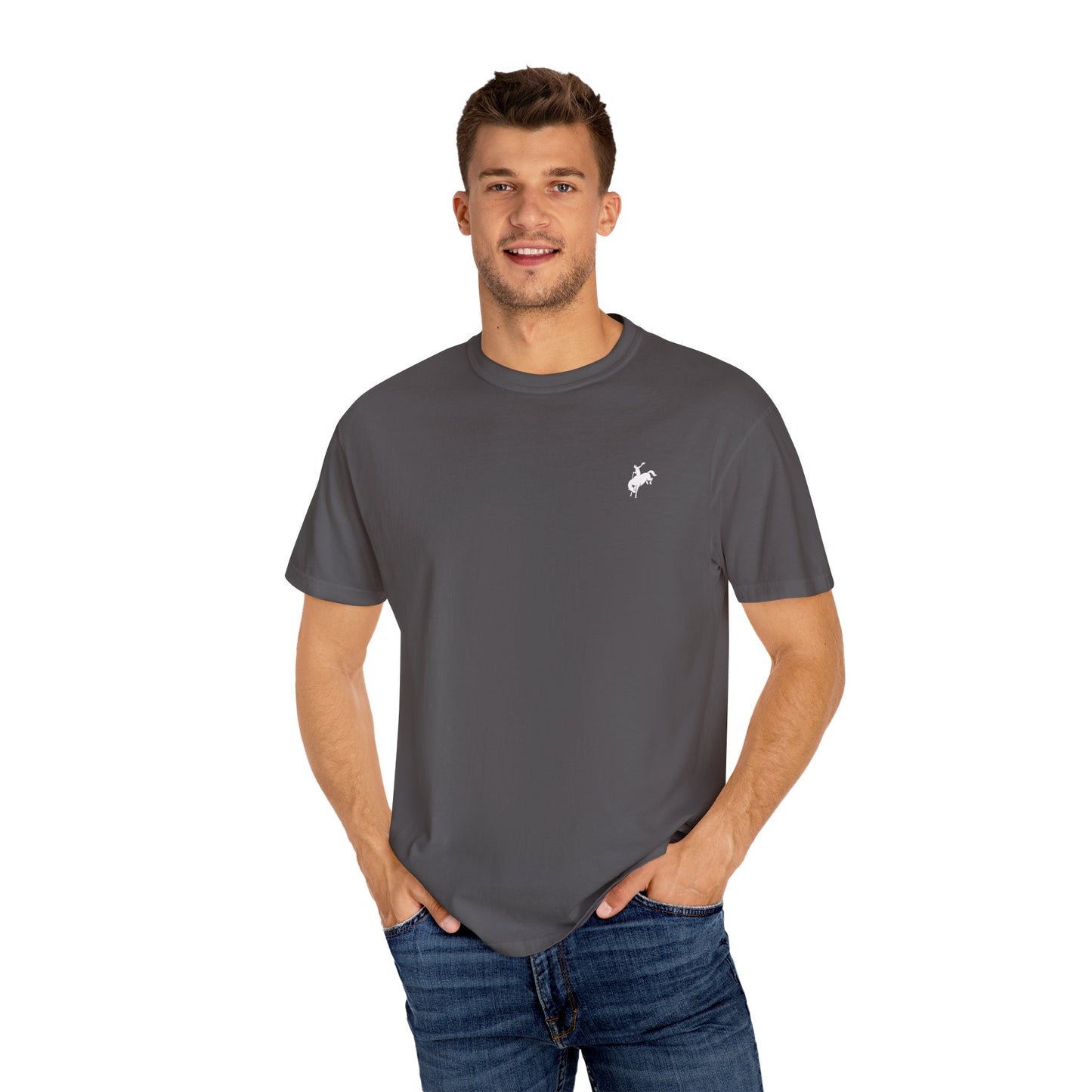 Bucking Bronco Tee- Rope Logo On Back