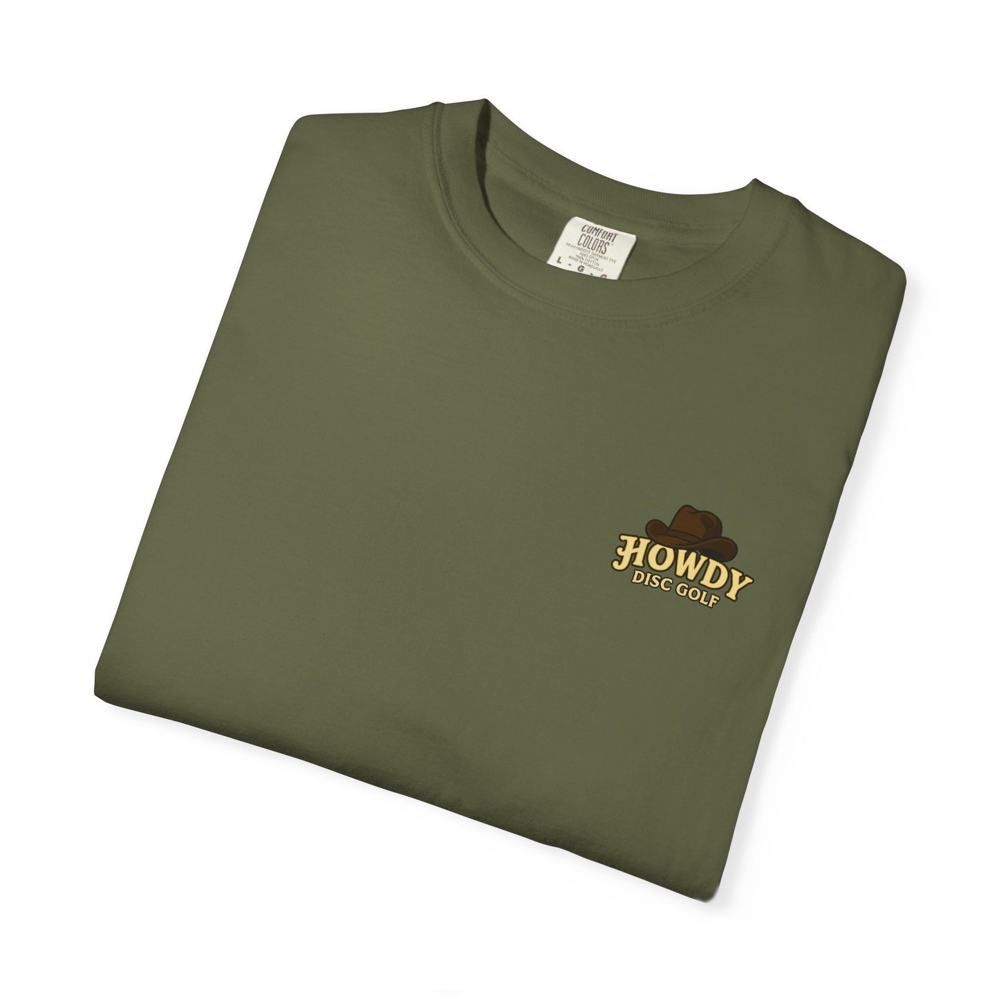 Howdy Disc Golf Unisex Garment-Dyed T-Shirt, Retro Golf Tee, Outdoor Sports Shirt, Gift for Golf Lovers, Casual Summer Top