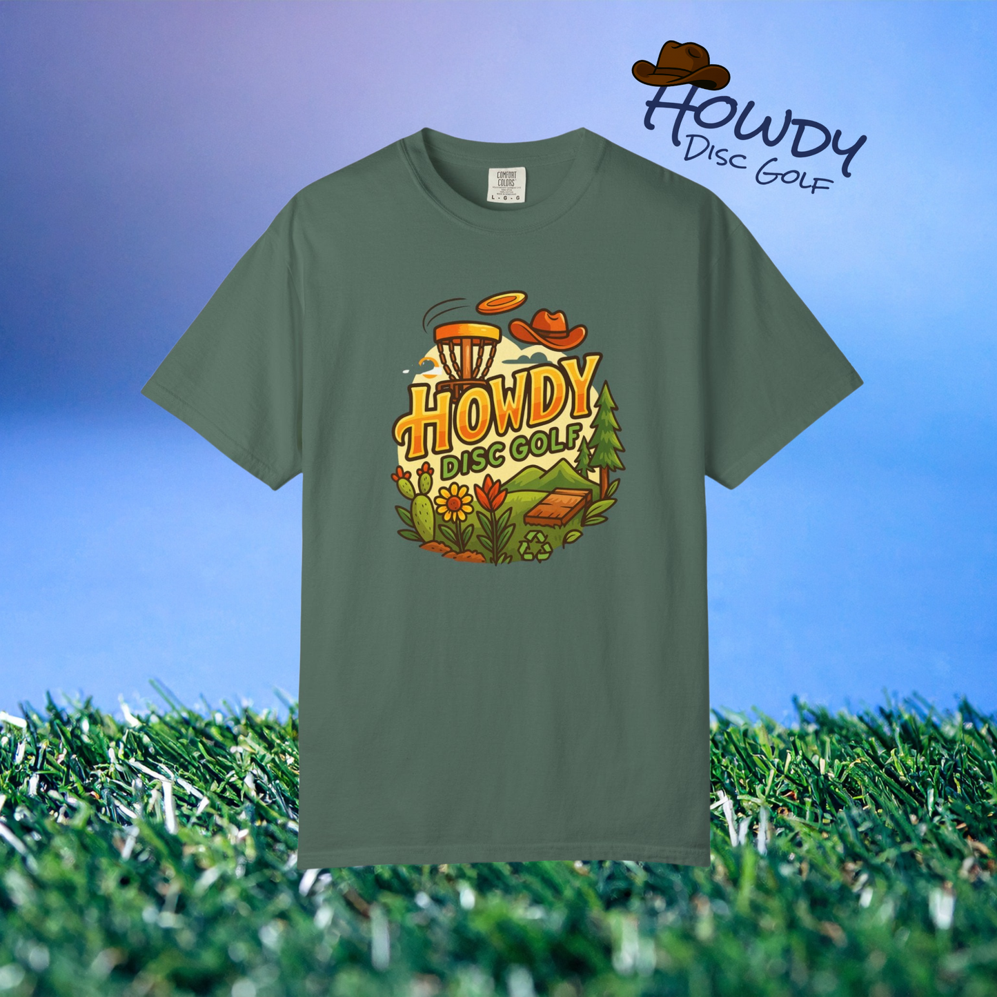 Howdy Disc Golf T-Shirt, Unisex Short Sleeve Tee, Casual Wear, Outdoor Sports Apparel, Summer Gift Idea
