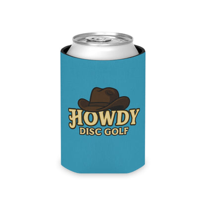 Can Cooler — "Howdy Disc Golf" Cowboy Hat Drink Koozie
