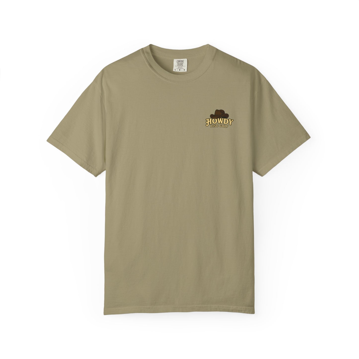 Howdy Disc Golf Unisex Garment-Dyed T-Shirt, Retro Golf Tee, Outdoor Sports Shirt, Gift for Golf Lovers, Casual Summer Top