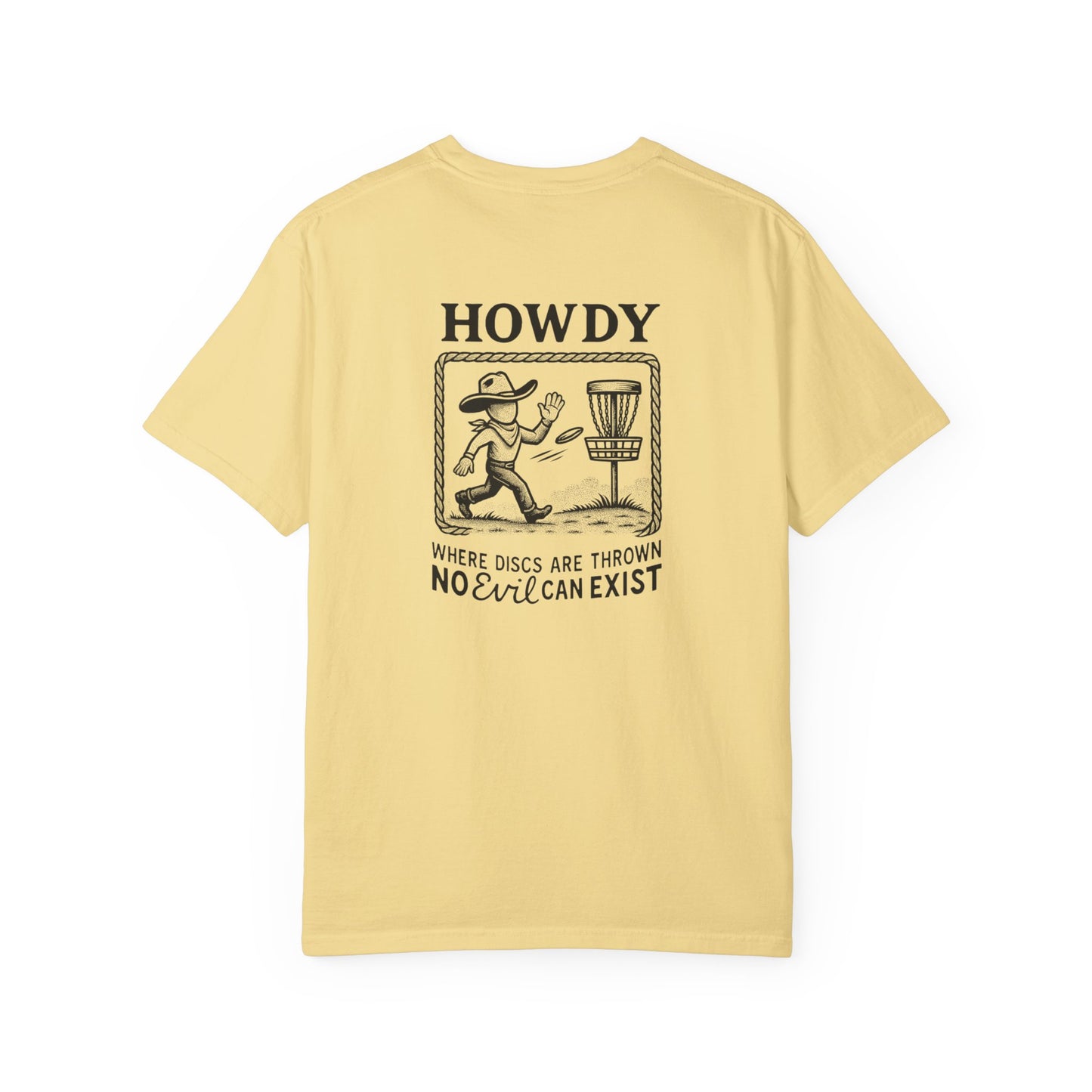 “No Evil Can Exist” – Vintage Western Disc Golf Tee