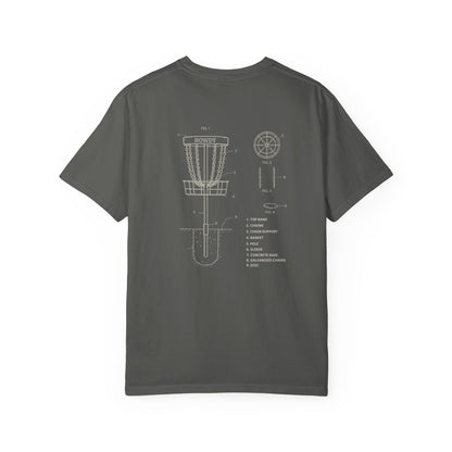 Disc Golf Basket Blueprint : Howdy Unisex T-shirt