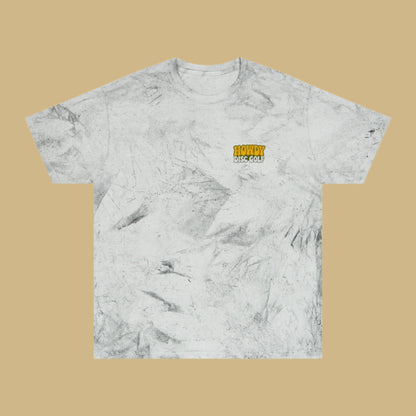 T-Shirt Howdy Disc Golf Tee 'Where Discs Are Thrown, No Evil Can Exist' Tie-Dye Design