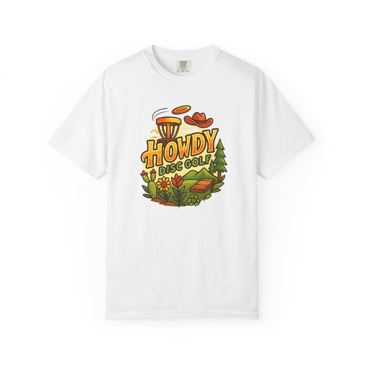 Howdy Disc Golf T-Shirt, Unisex Short Sleeve Tee, Casual Wear, Outdoor Sports Apparel, Summer Gift Idea