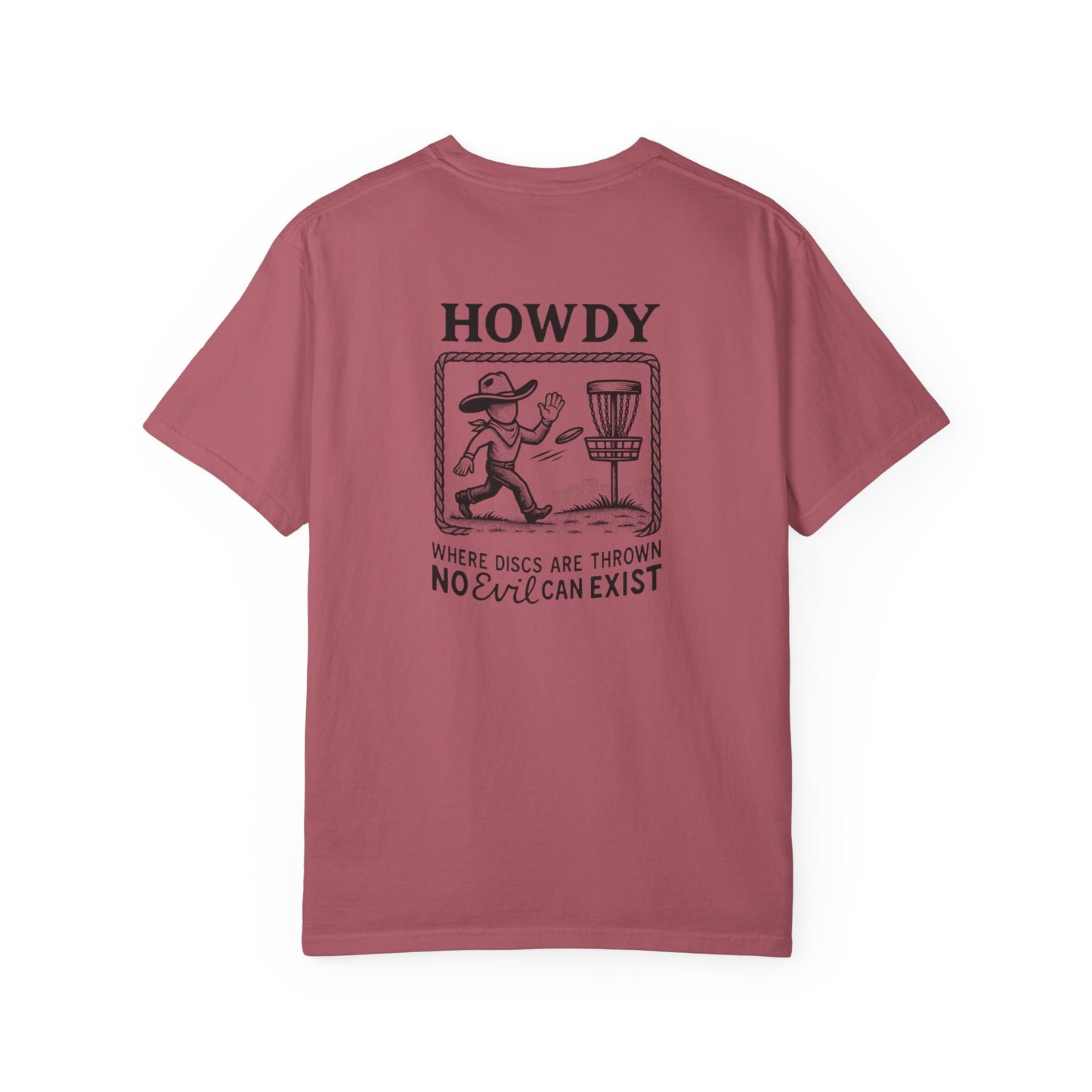 “No Evil Can Exist” – Vintage Western Disc Golf Tee