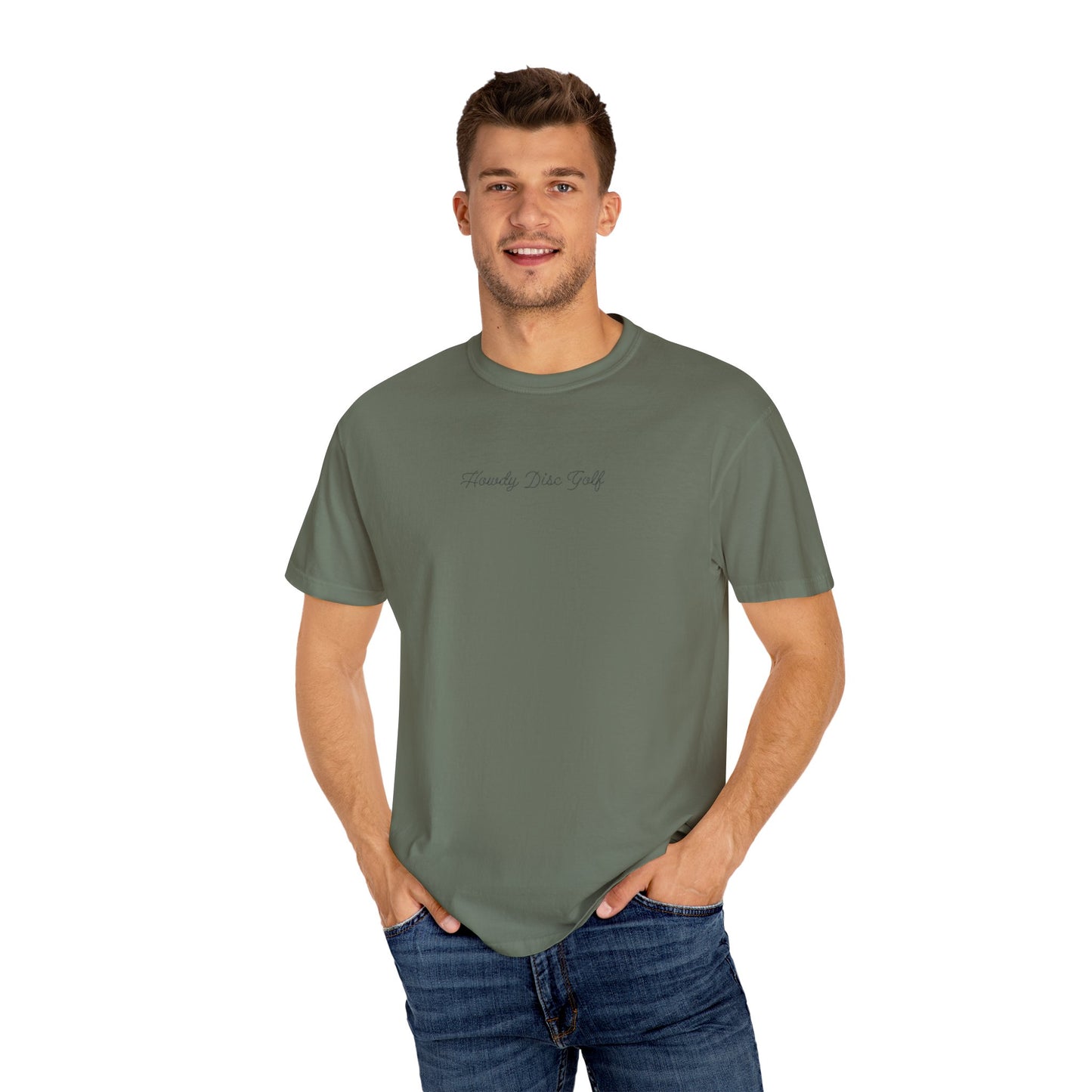 Howdy Mountain Disc Basket Unisex T-shirt