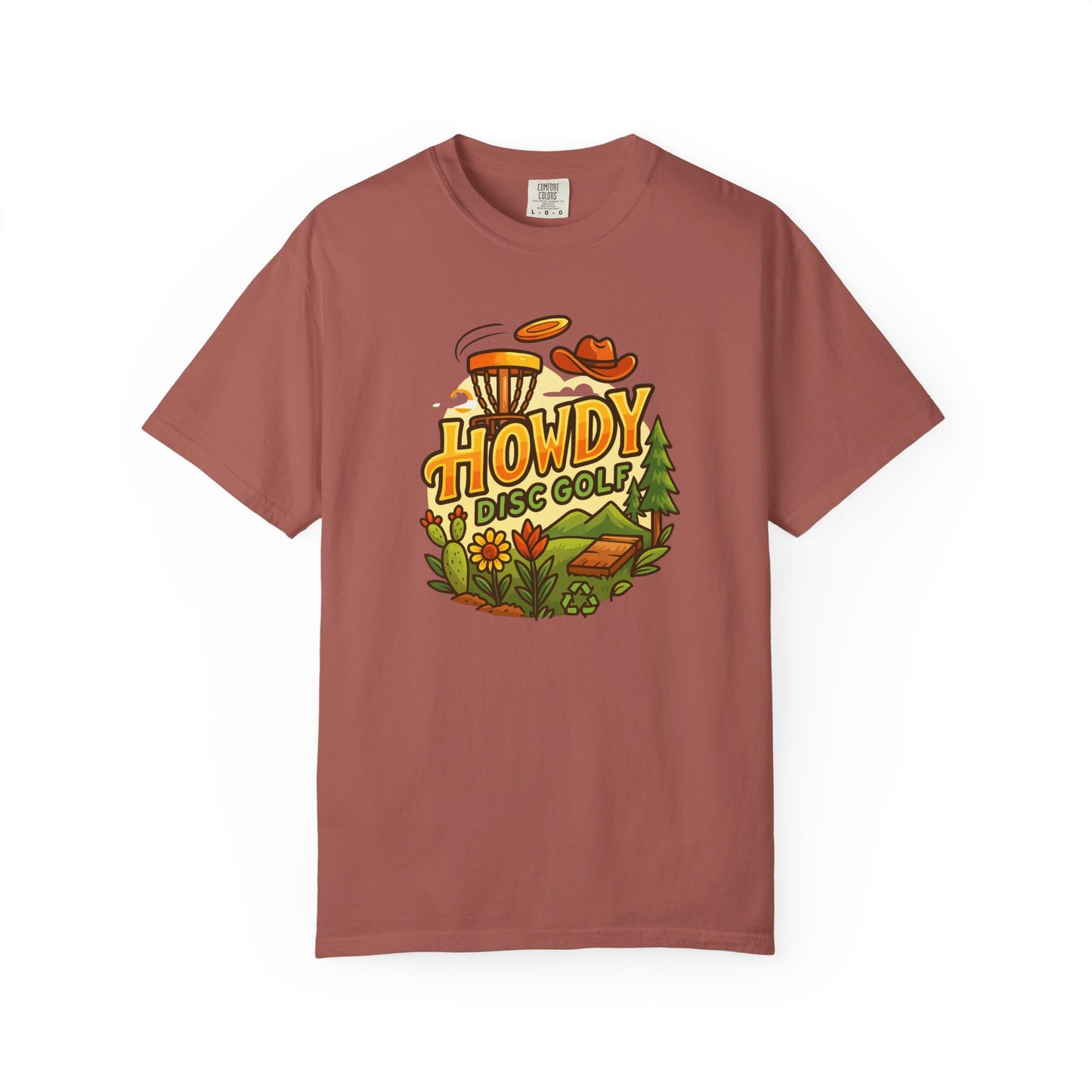 Howdy Disc Golf T-Shirt, Unisex Short Sleeve Tee, Casual Wear, Outdoor Sports Apparel, Summer Gift Idea