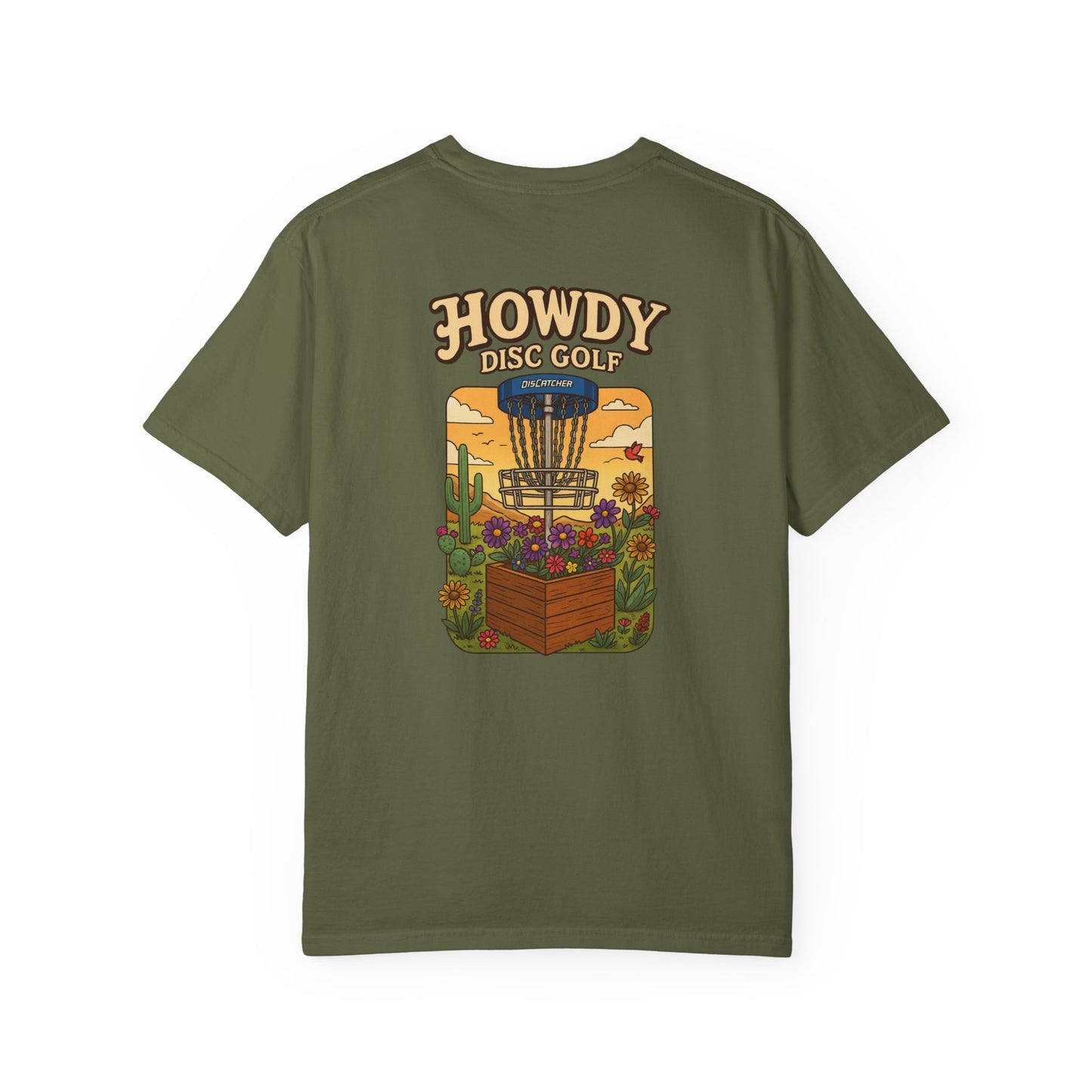Disc Basket Flowers Howdy Disc Golf Unisex T-shirt