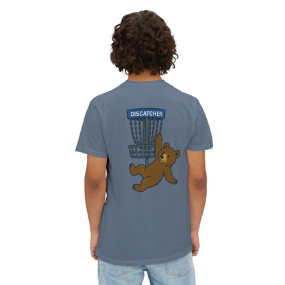 Pocket T-Shirt Playful Bear Hanging Basket Design