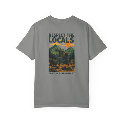 Bear Disc Golf T-shirt- "Respect The Locals"