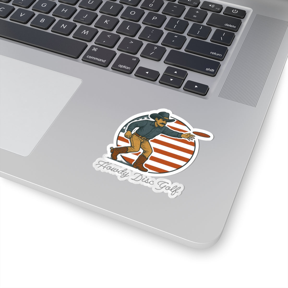 Howdy Disc Golf Stickers - Fun Cowboy Design for Sports Enthusiasts