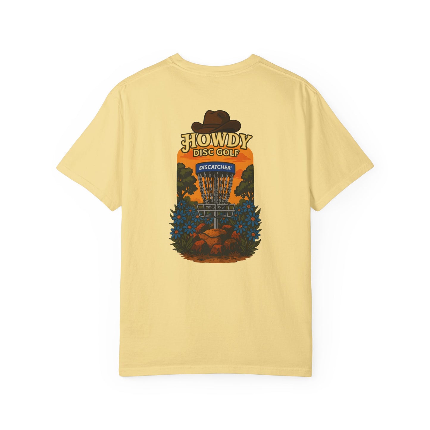 Howdy Disc Golf T-Shirt, Unisex Garment-Dyed Tee for Golf Lovers, Fun Outdoor Tee, Great for Gifts, Summer Sports Fashion