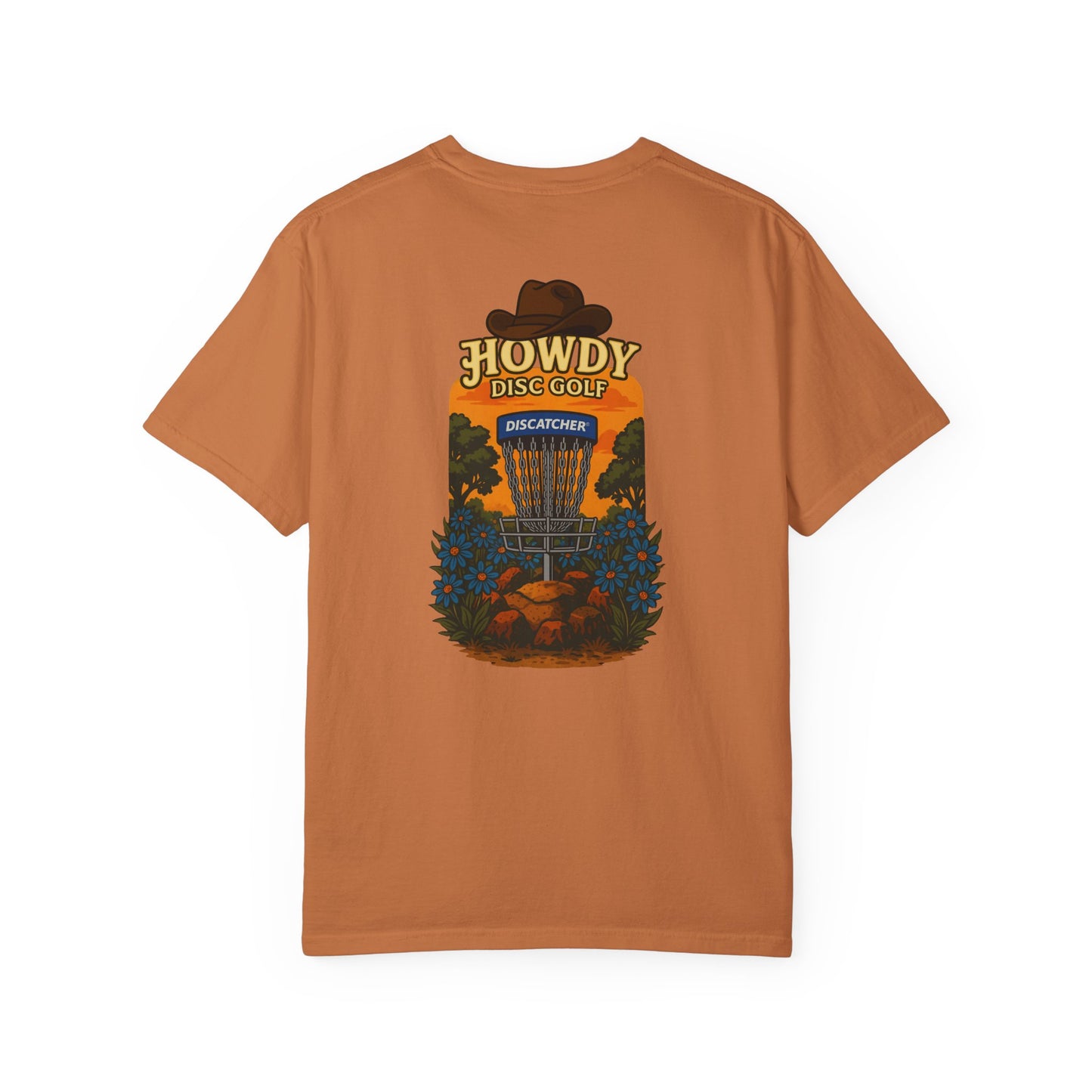 Howdy Disc Golf T-Shirt, Unisex Garment-Dyed Tee for Golf Lovers, Fun Outdoor Tee, Great for Gifts, Summer Sports Fashion